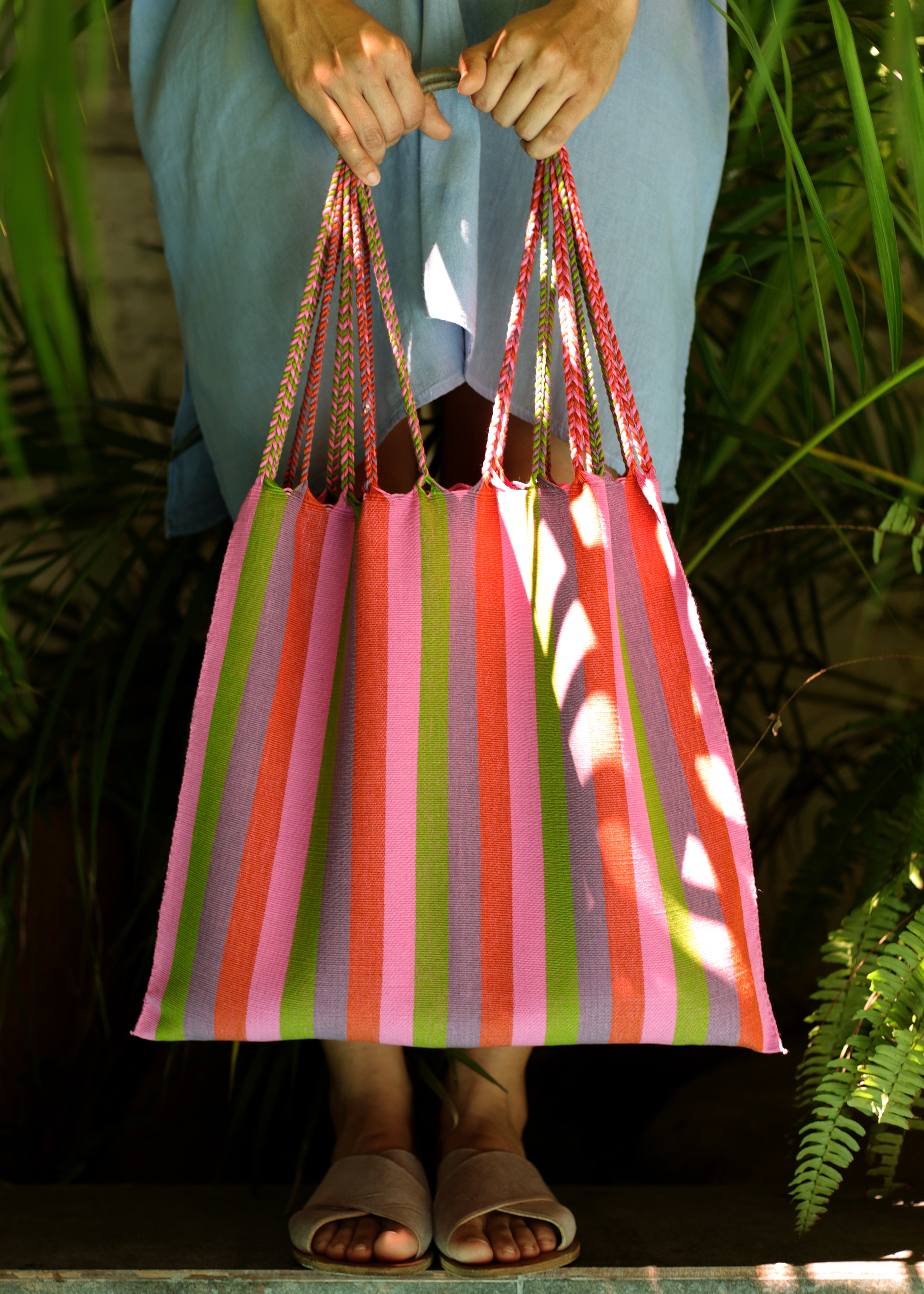 Hand Woven - Las Rayas Tote - NEW COLOUR - El Verano