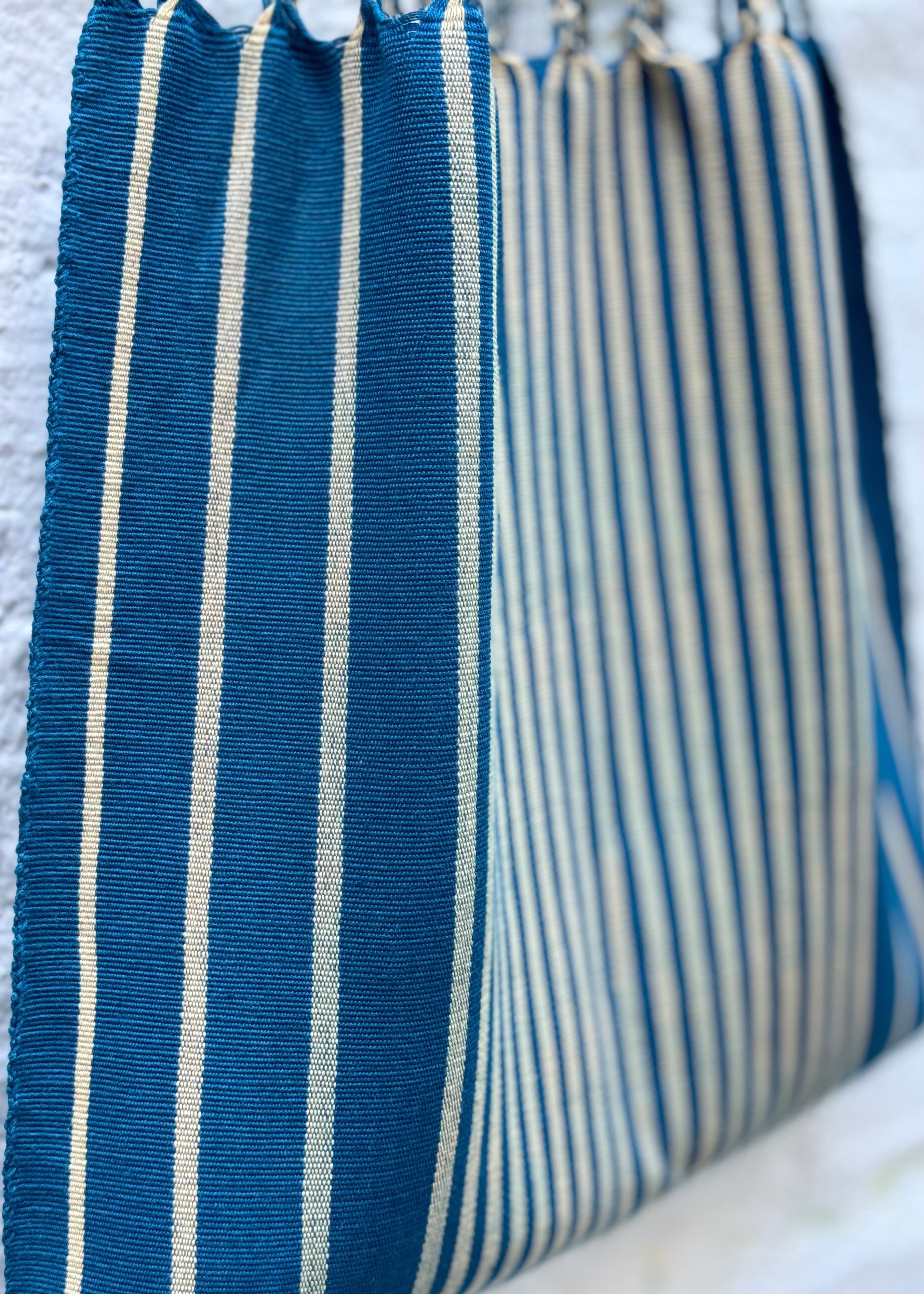 Hand Woven - Las Rayas Tote - Verdoso