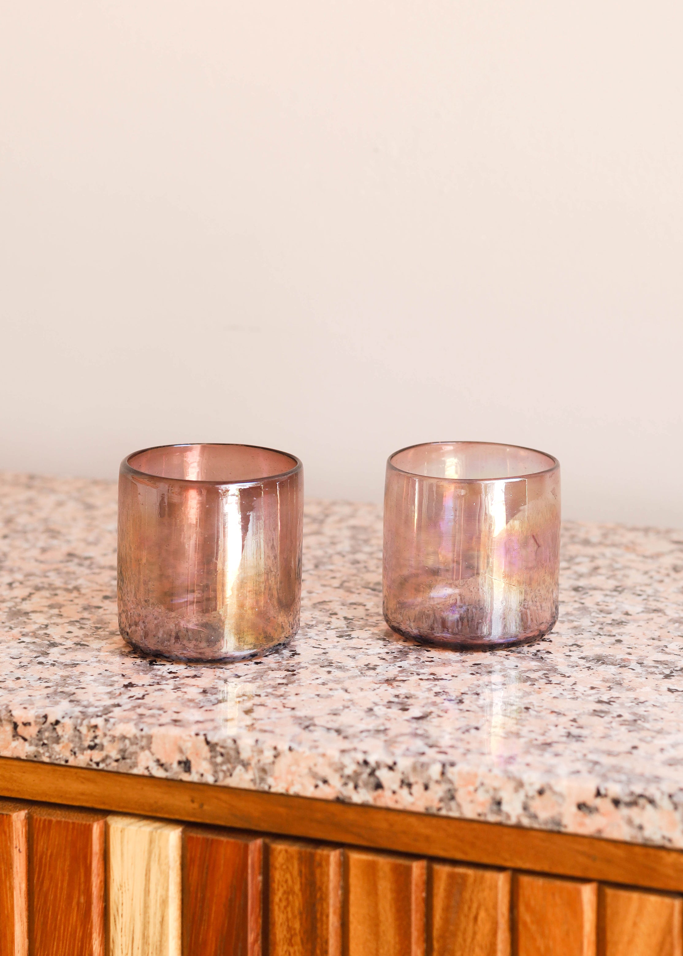 Amethyst Lustre Glass Tumbler - 2 sizes