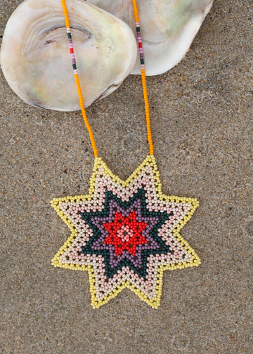 Beaded Morning Star Necklace