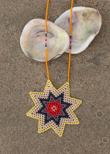 Beaded Morning Star Necklace