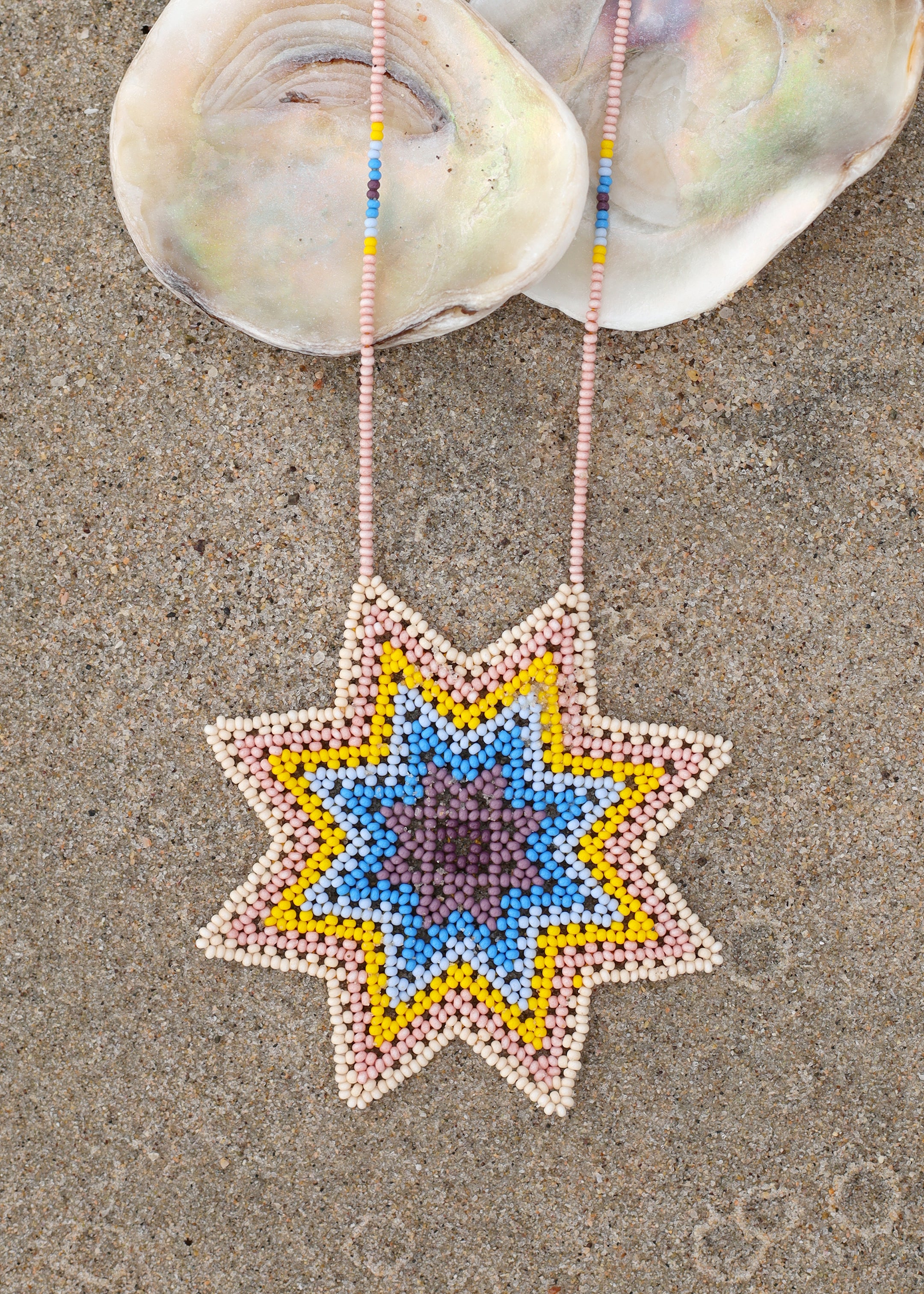 Indigenous - Maya Made - Beaded Morning Star Necklace