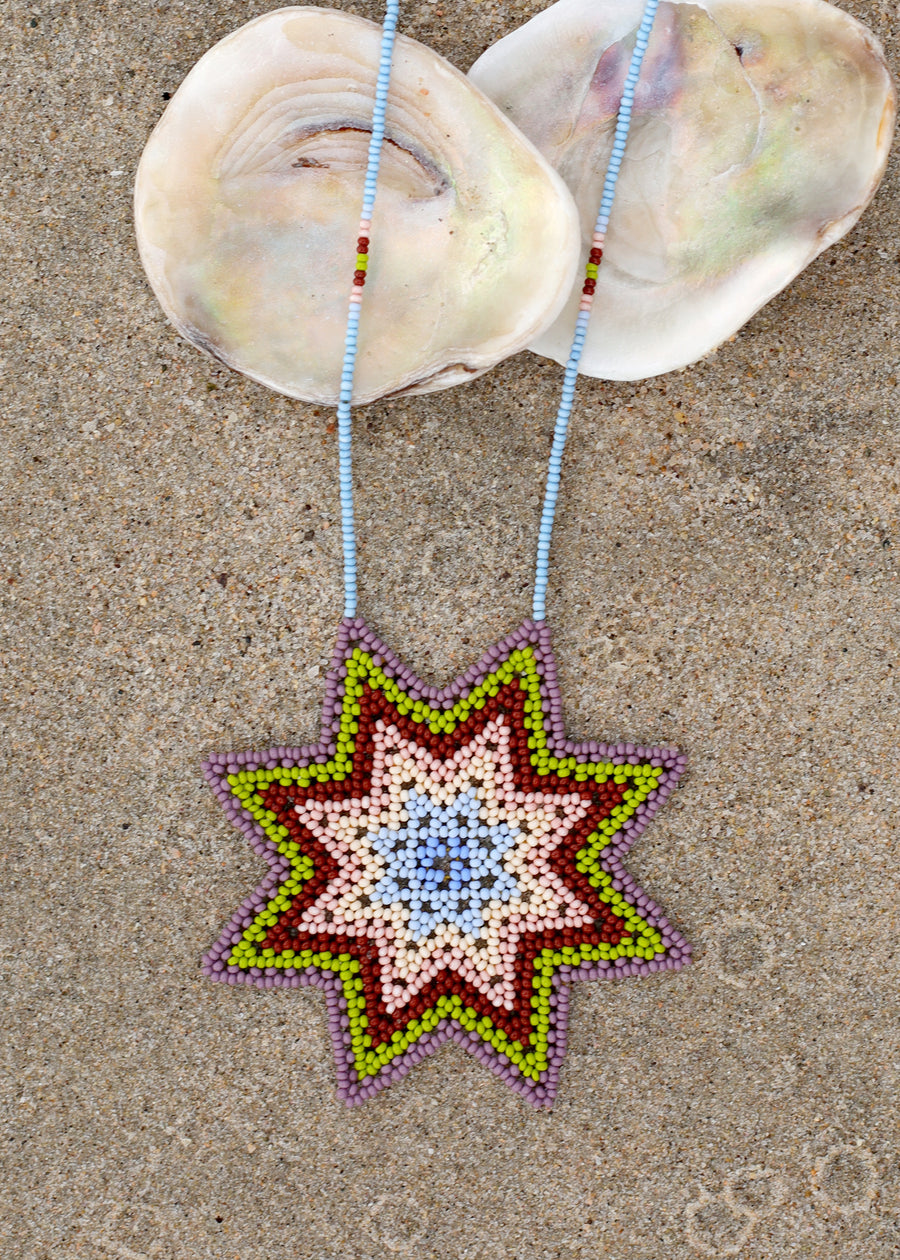 Beaded Morning Star Necklace