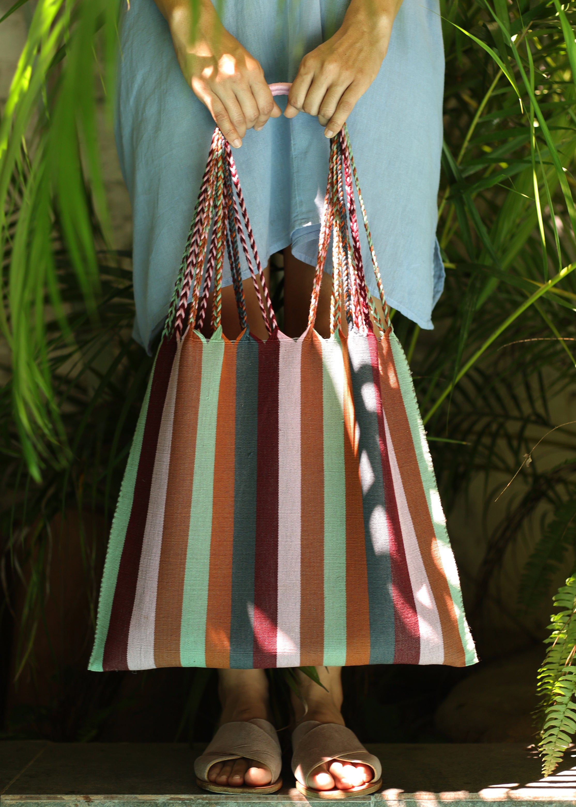 Hand Woven - Las Rayas Tote - NEW COLOUR - El Otoño