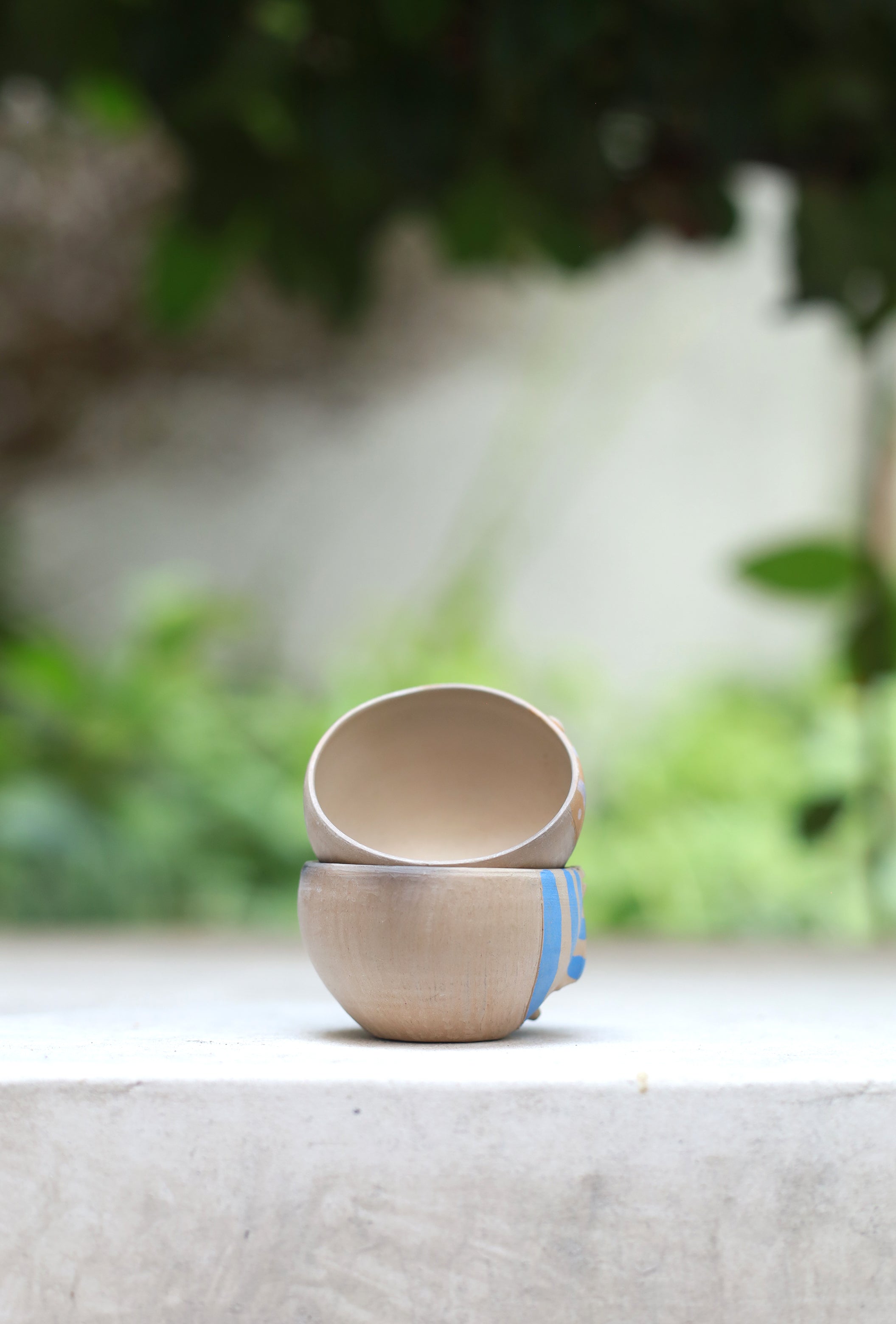 Pair of One Of a Kind Espresso or Mezcal Cups by Kara de Barro