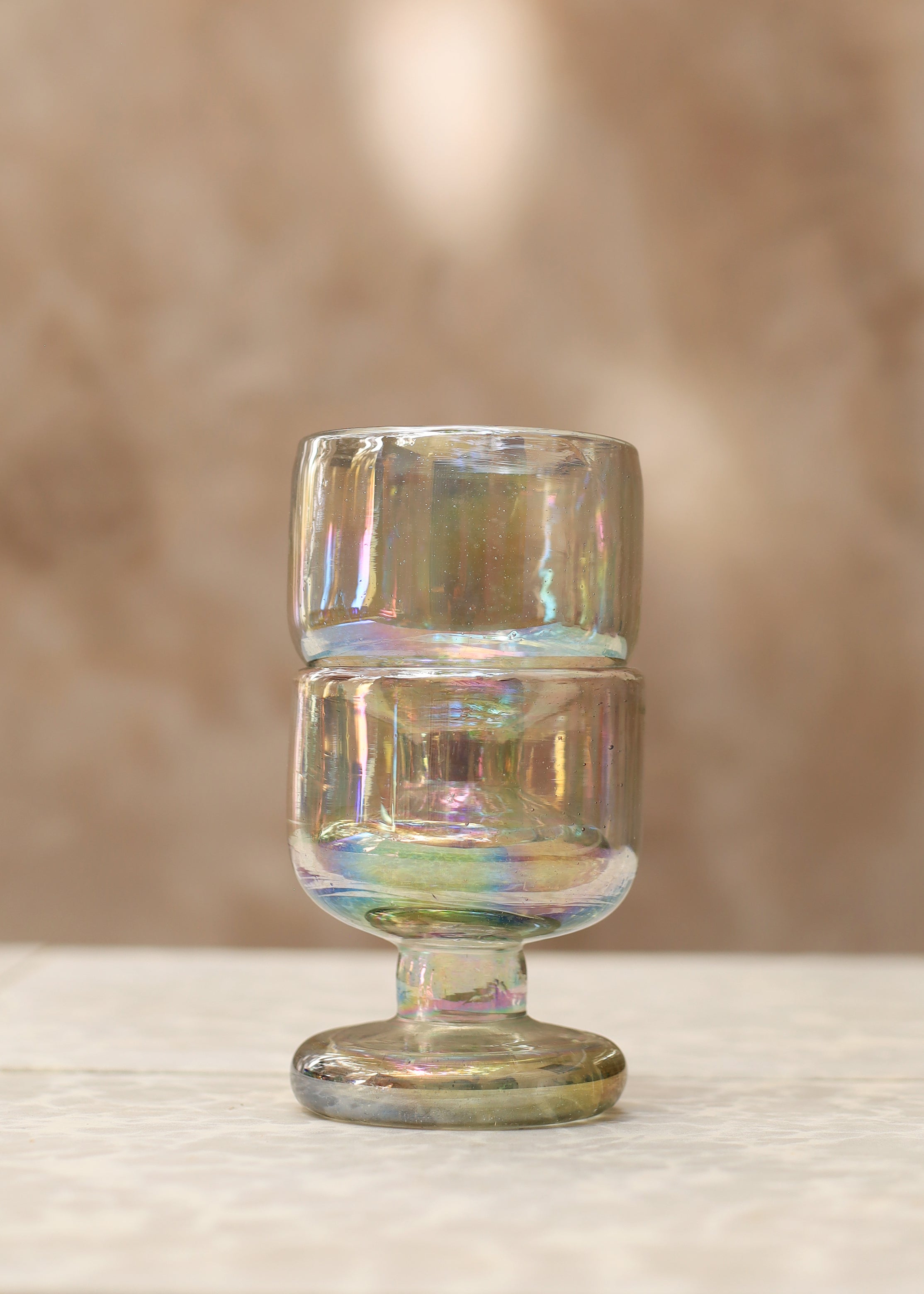 Hand Blown Glass Copa - Opal - 8 ounces - 250 ml