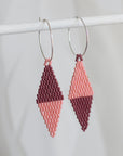 Native American - Wixárika Beaded Earrings Japanese Glass Seed Beads (Copy)