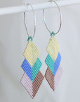 ēska askī x LUZ Collection - Beaded Earrings Japanese Glass Seed Beads - Tsi kwari
