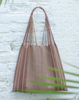 Hand Woven - Las Rayas Tote - Café con Leche