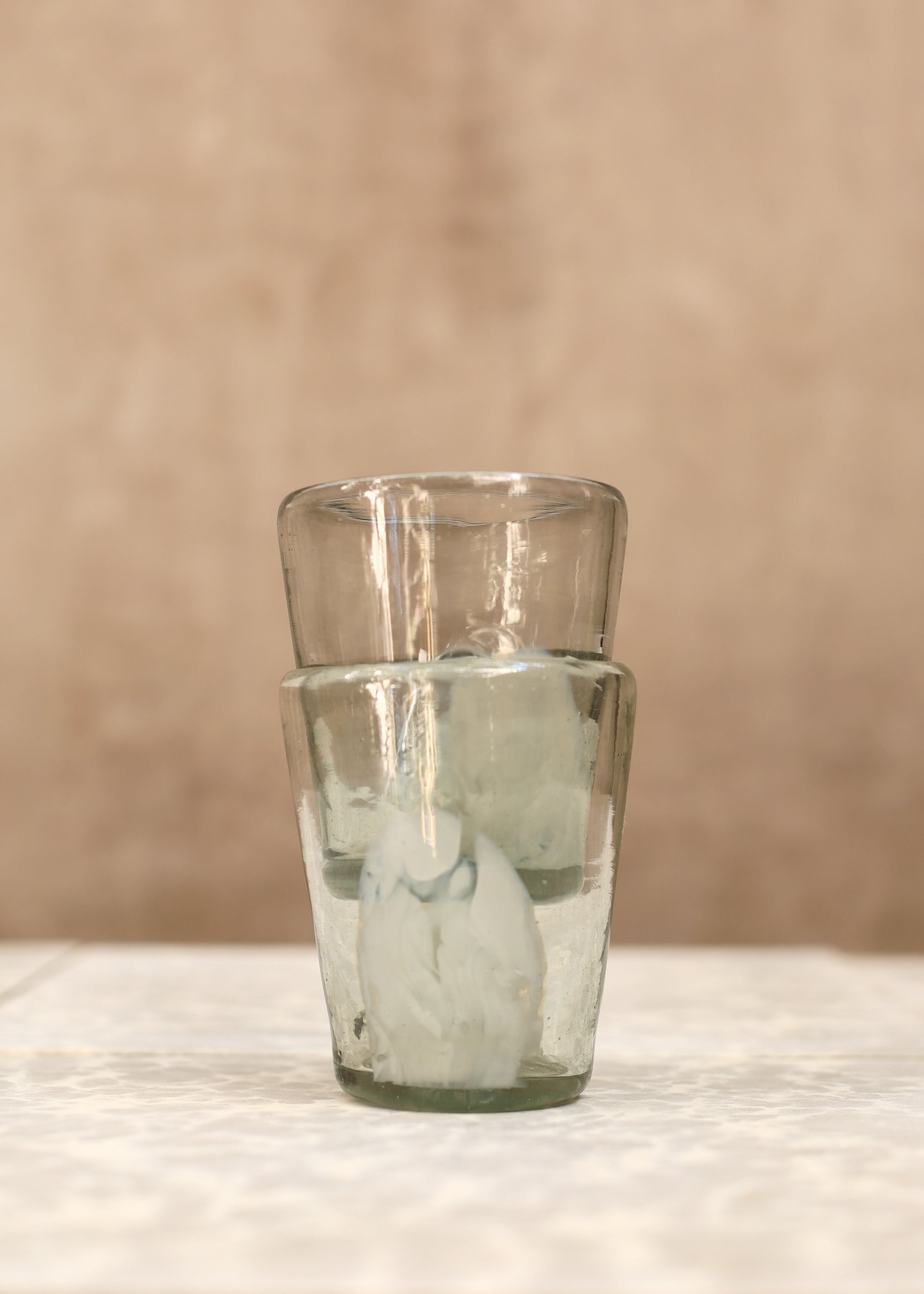 Stacking Cloud Glass Tumbler - White - 10 ounces - 300 ml