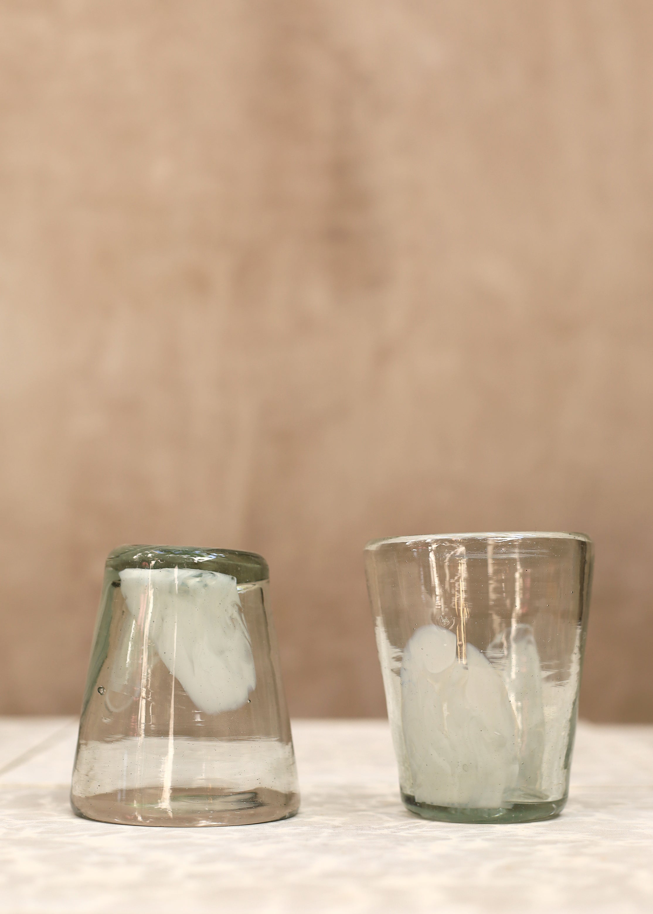 Stacking Cloud Glass Tumbler - White - 10 ounces - 300 ml