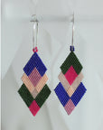ēska askī x LUZ Collection - Native American Hand Beaded Earrings - Berry Season