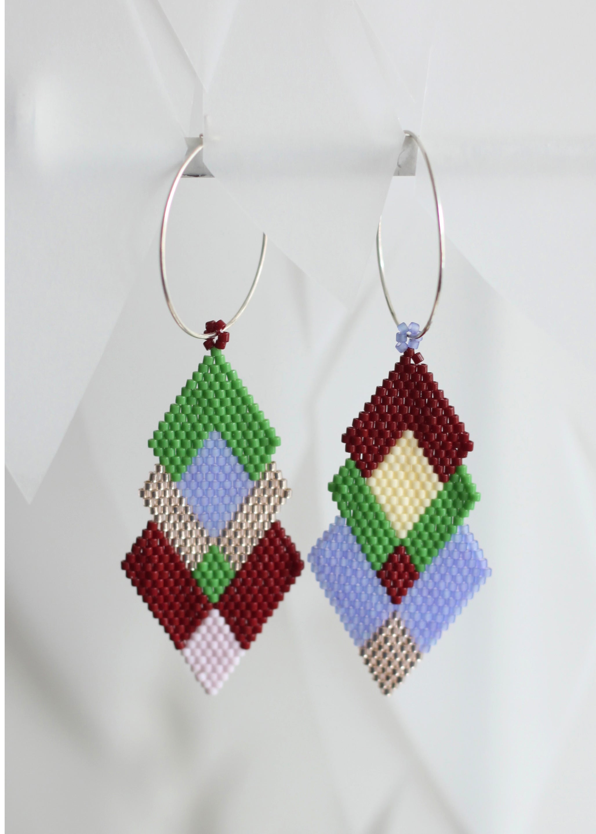 ēska askī x LUZ Collection - Native American Hand Beaded Earrings - Feast