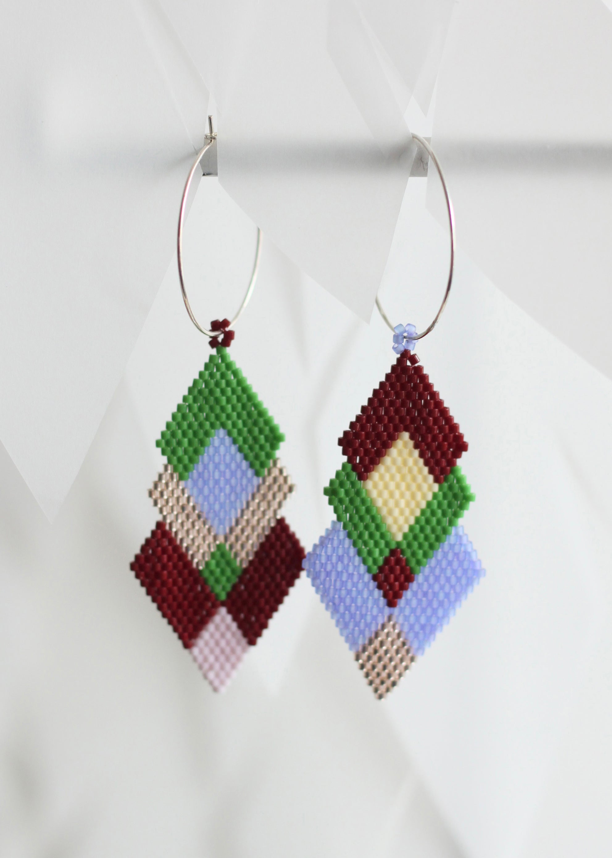 ēska askī x LUZ Collection - Native American Hand Beaded Earrings - Feast