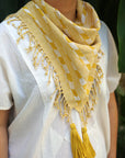 Indigenous - Maya Made - Hand Woven Cotton Scarf - Sand Dunes