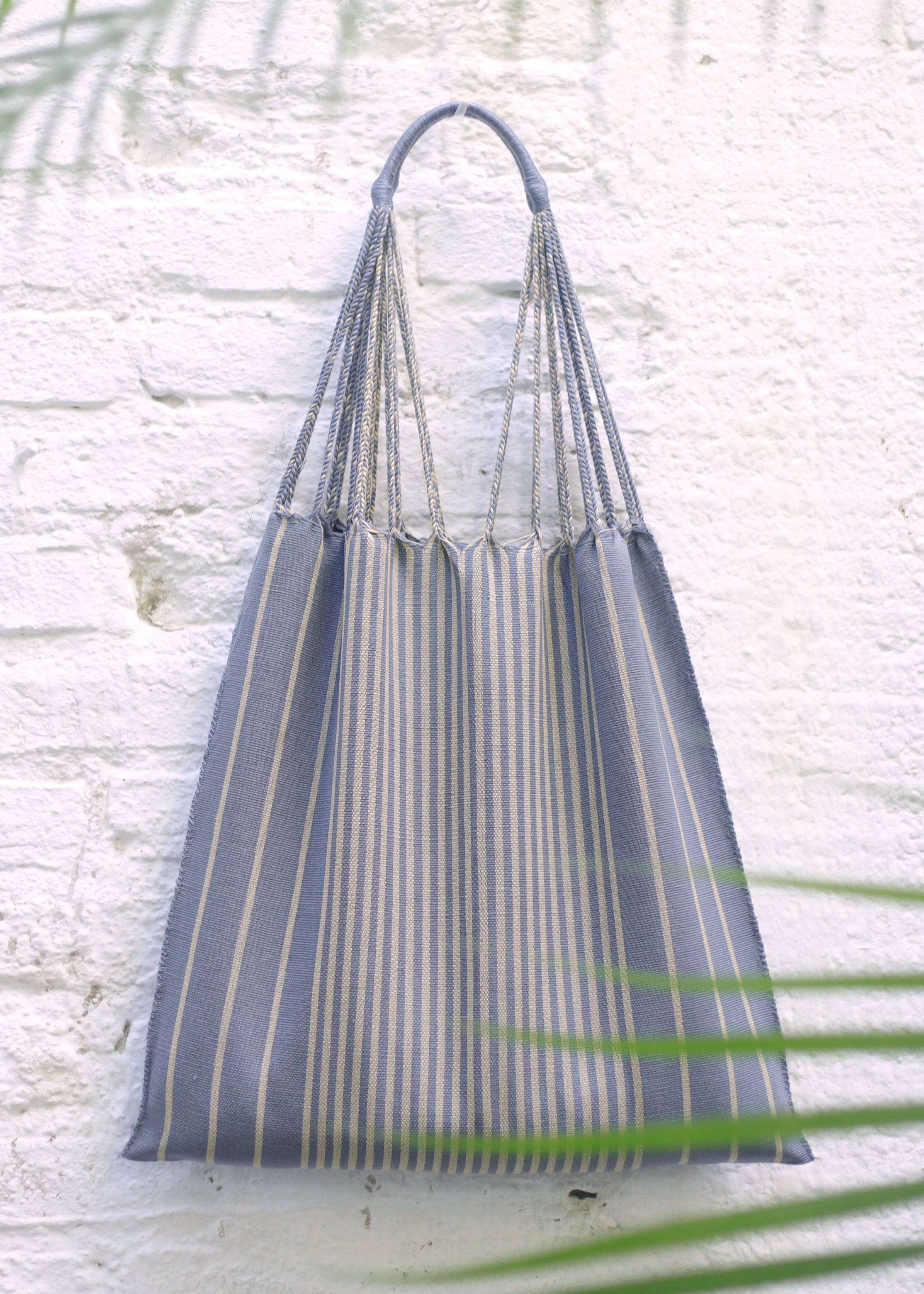 Hand Woven - Las Rayas Tote - Slate