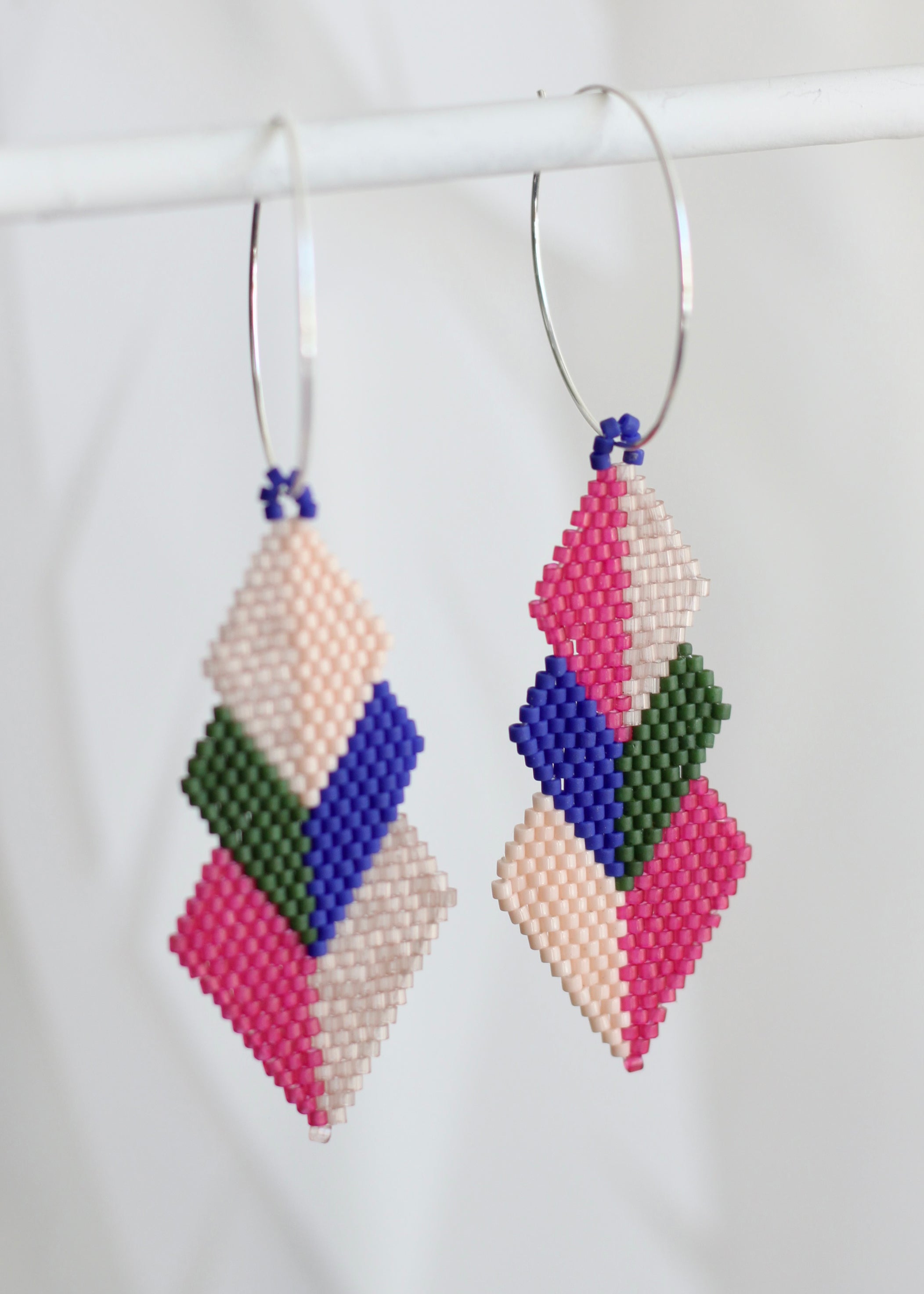 ēska askī x LUZ Collection Beaded Earrings Japanese Glass Seed Beads - Xaweri