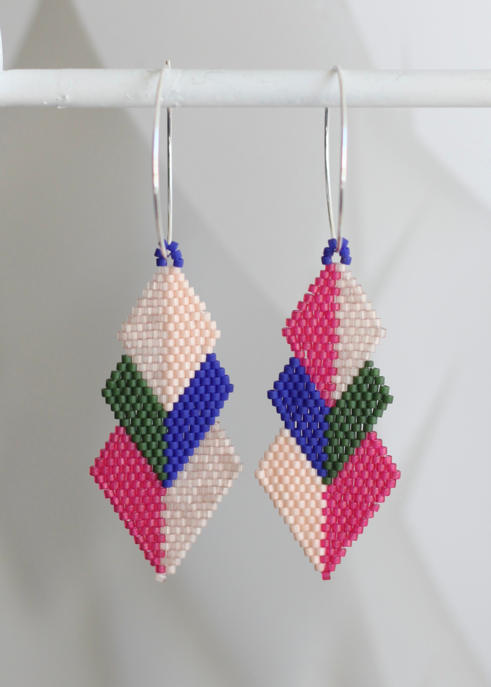 ēska askī x LUZ Collection Beaded Earrings Japanese Glass Seed Beads - Xaweri