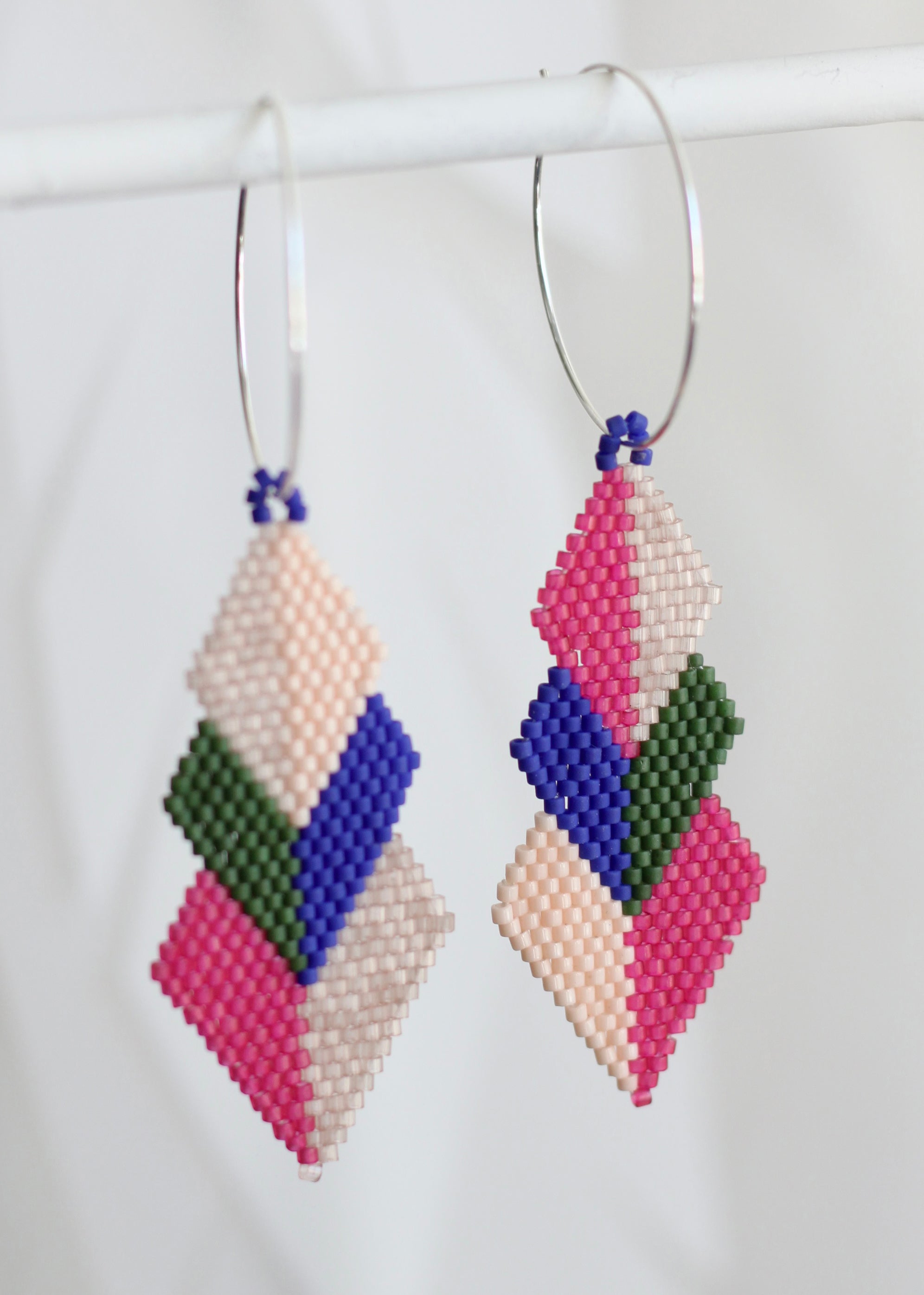 ēska askī x LUZ Collection Beaded Earrings Japanese Glass Seed Beads - Xaweri