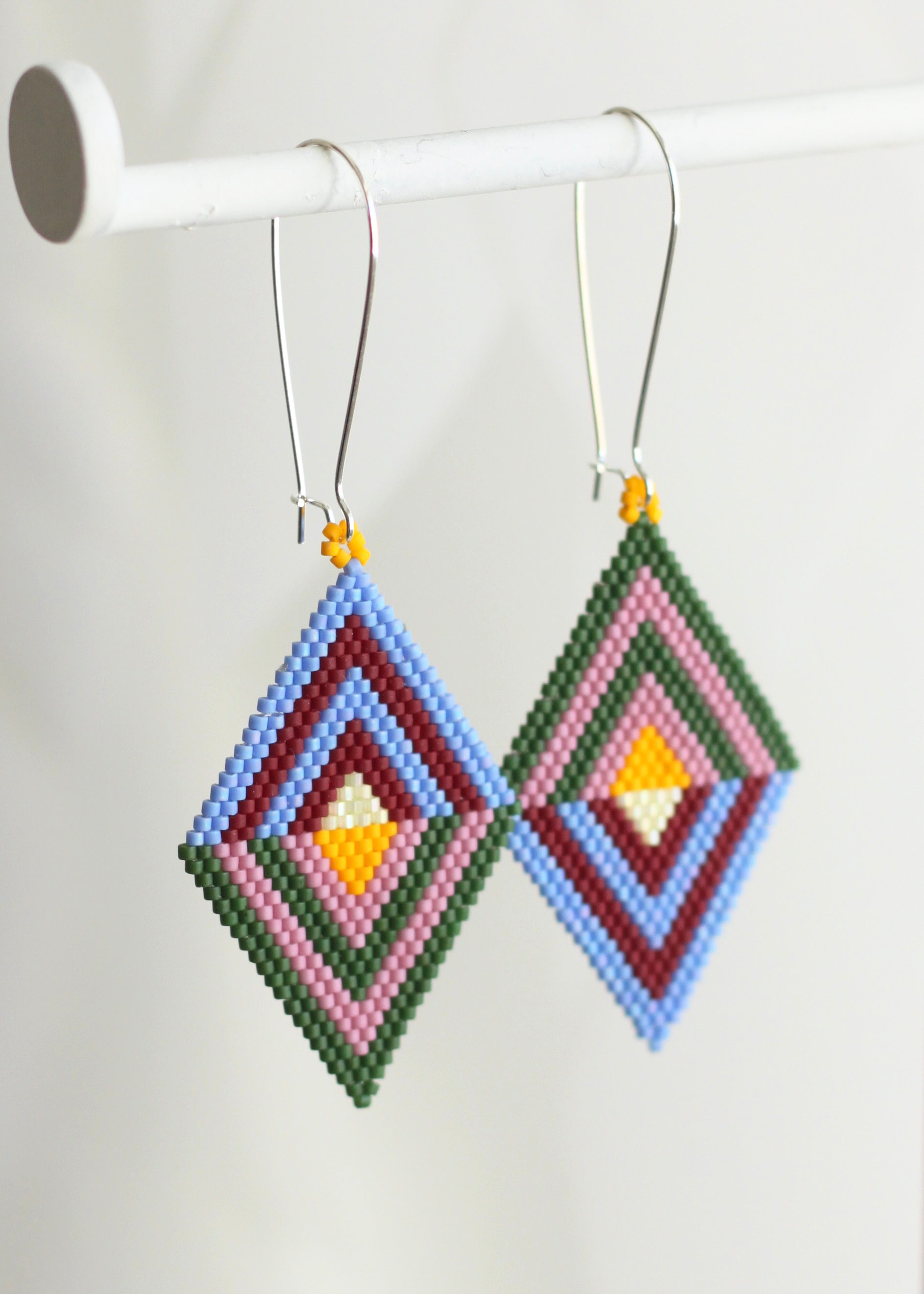 ēska askī x LUZ Collection - Native American Hand Beaded Earrings