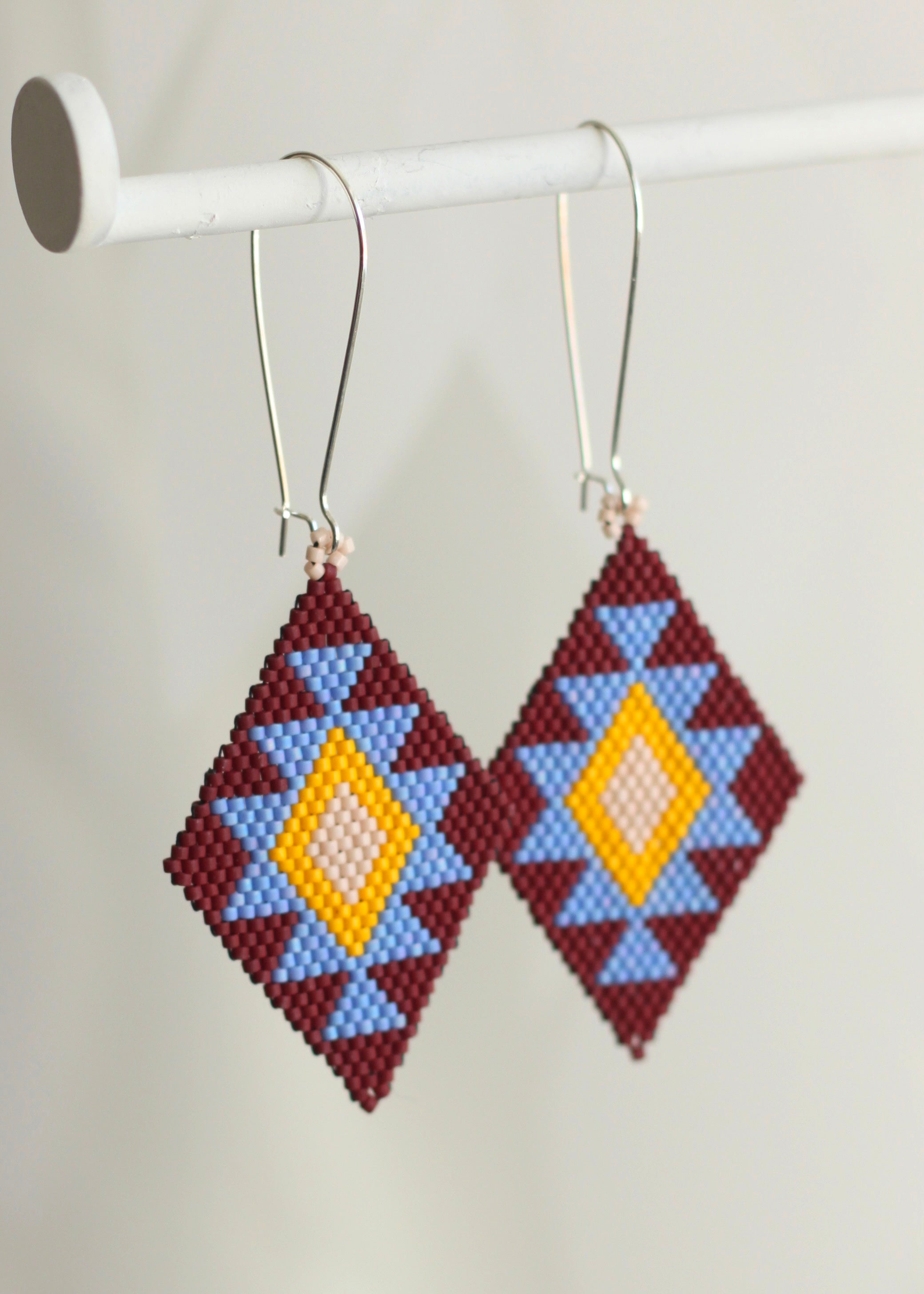 ēska askī x LUZ Collection - Native American Hand Beaded Earrings
