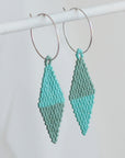 Native American - Wixárika Beaded Earrings Japanese Glass Seed Beads