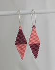 Native American - Wixárika Beaded Earrings Japanese Glass Seed Beads (Copy)