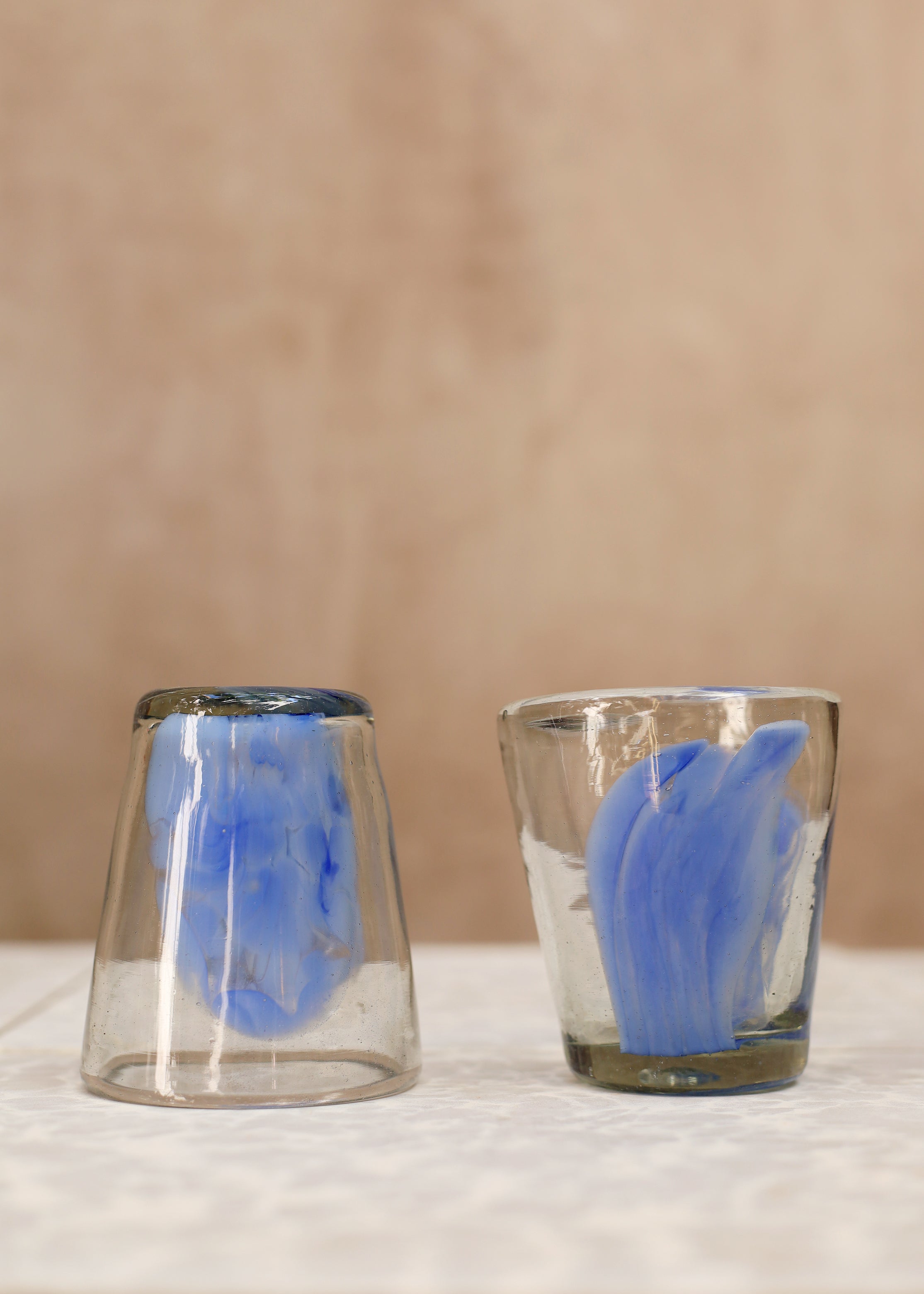 Stacking Cloud Glass Tumbler - Blue - 10 ounces - 300 ml