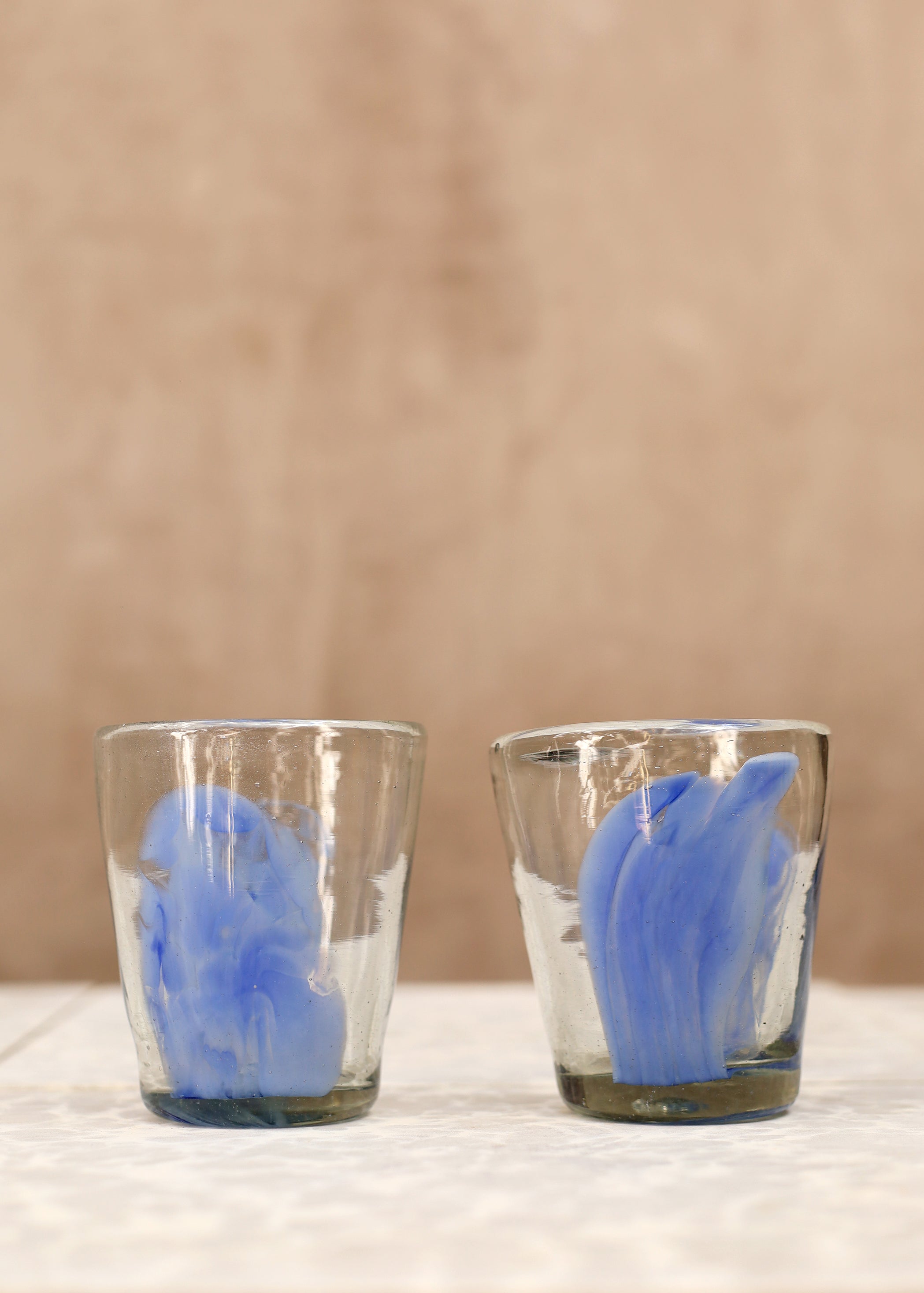 Stacking Cloud Glass Tumbler - Blue - 10 ounces - 300 ml