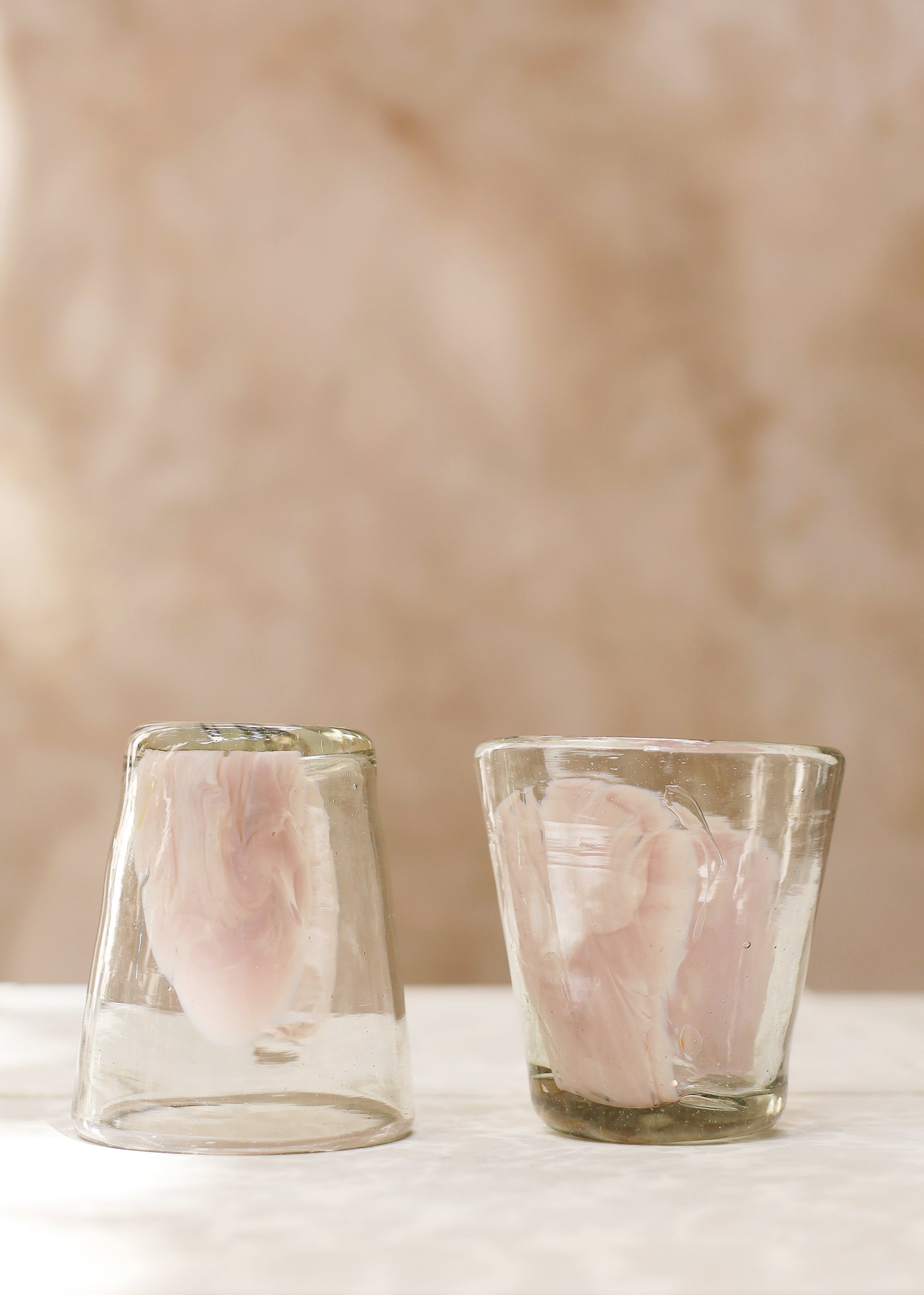Stacking Cloud Glass Tumbler - Pink - 10 ounces - 300 ml