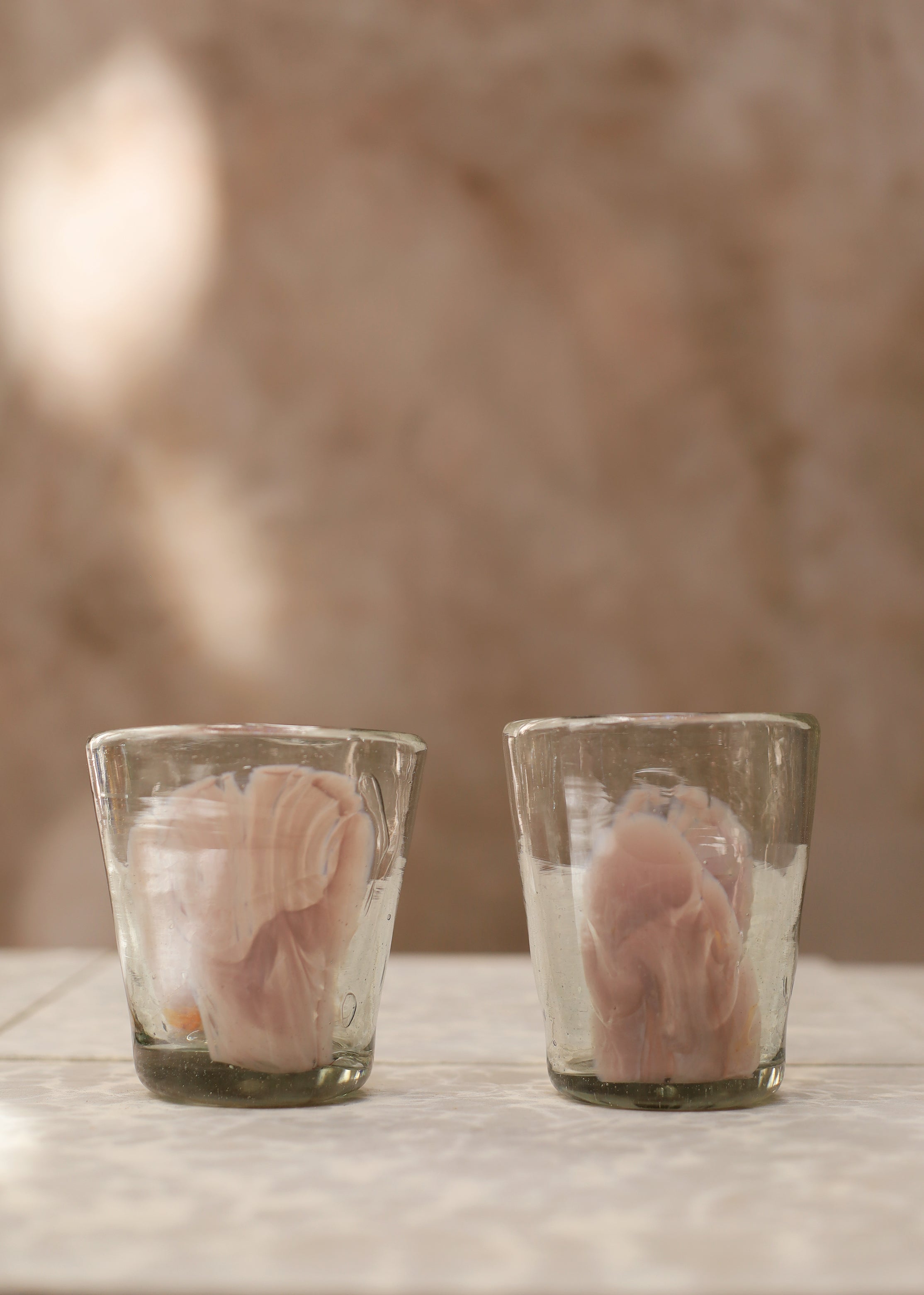 Stacking Cloud Glass Tumbler - Pink - 10 ounces - 300 ml