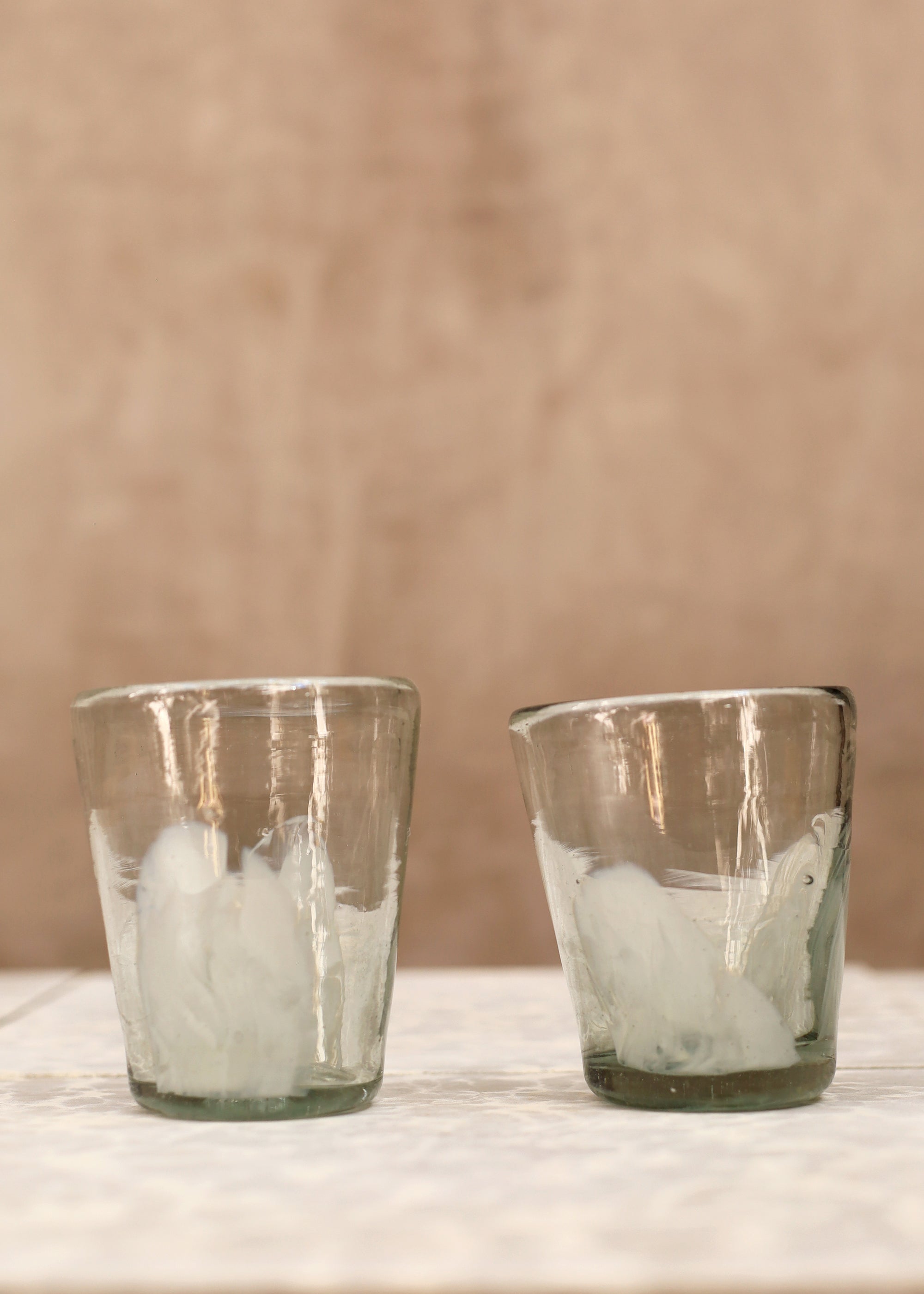 Stacking Cloud Glass Tumbler - White - 10 ounces - 300 ml