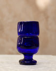 Hand Blown Glass Copa - Blue - 8 ounces - 250 ml