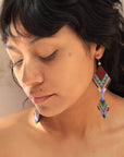 ēska askī x LUZ Collection - Native American Hand Beaded Earrings