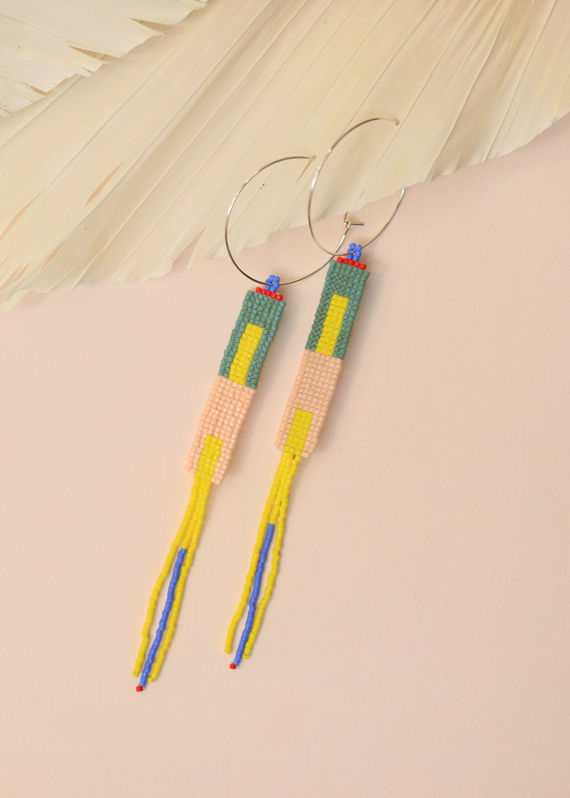 ēska askī x LUZ Collection - Native American Hand Beaded Earrings