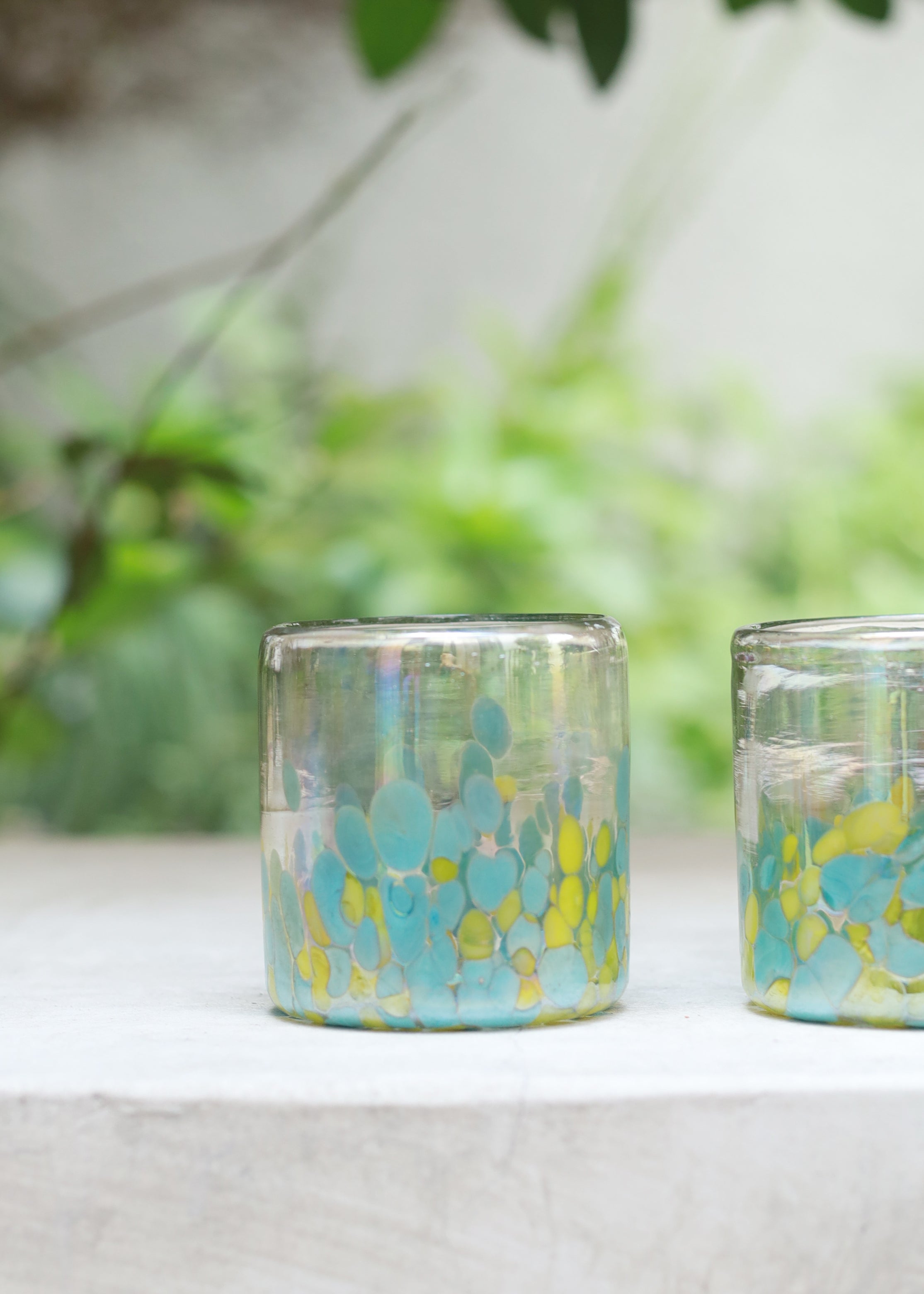 Hand Blown - Jewel Glass Tumbler - 8 ounces - 250 ml