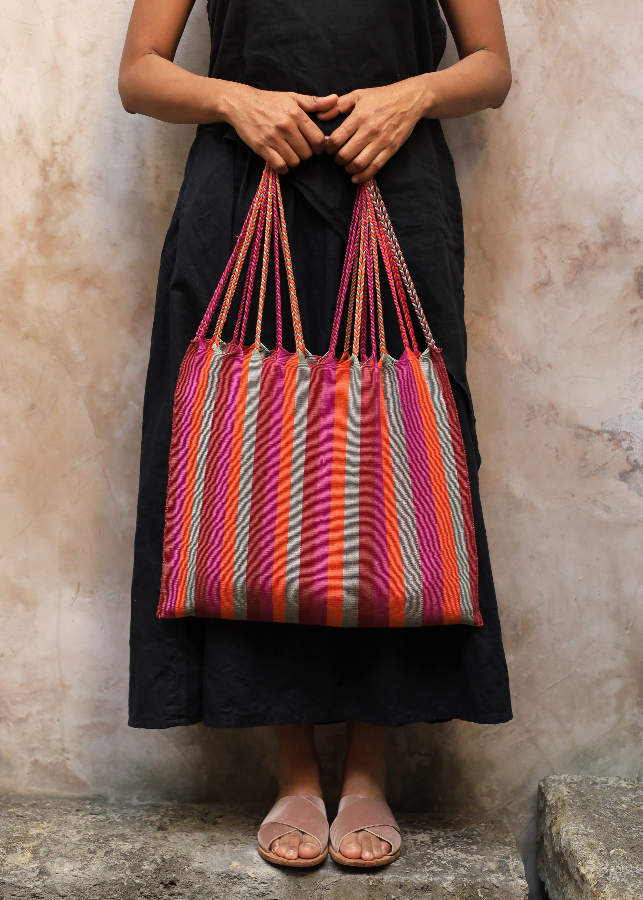 Hand Woven - Las Rayas Tote - La Primavera