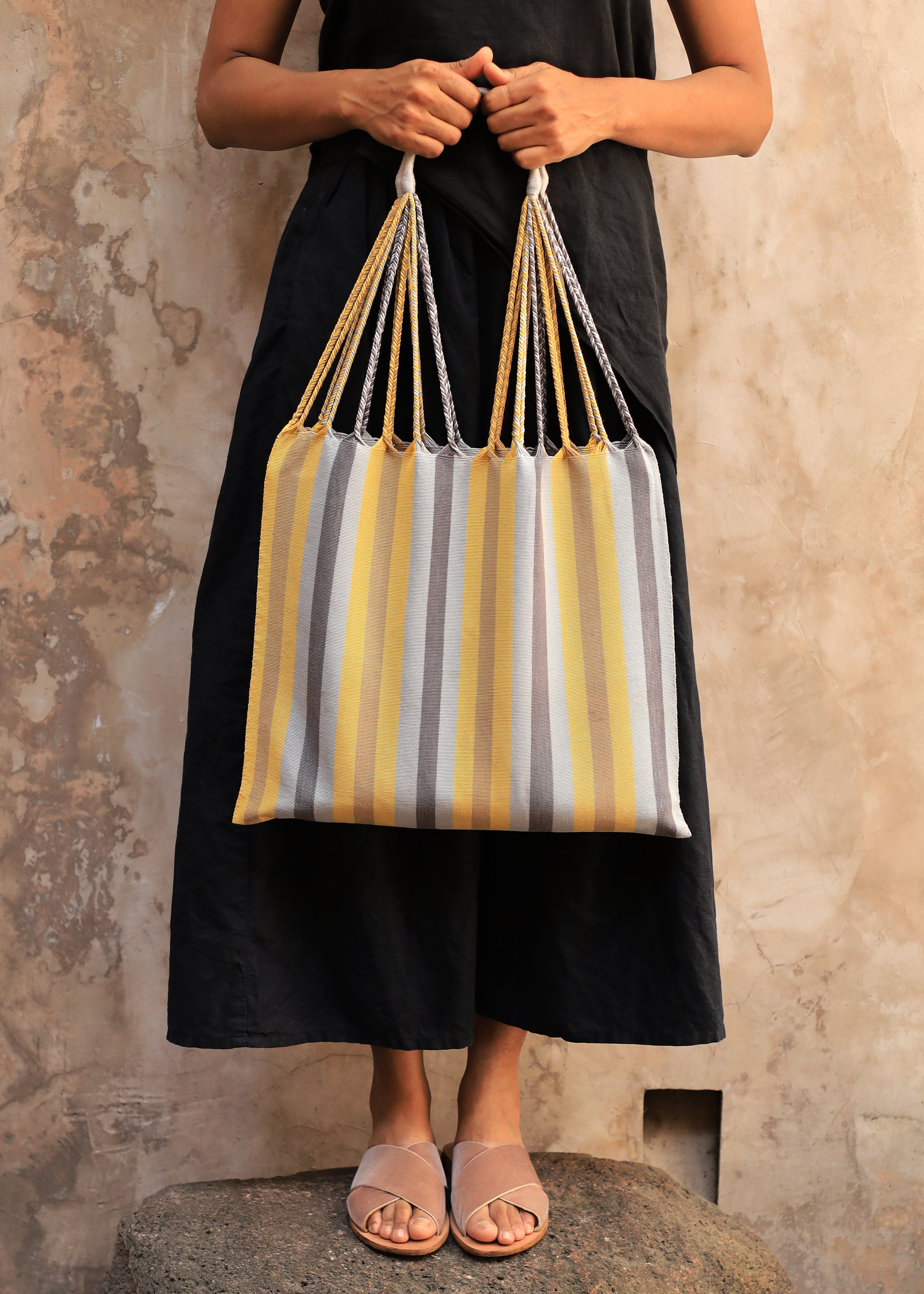 Hand Woven - Las Rayas Tote - Bolinas