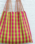 Hand Woven - Las Rayas Tote - Bright Gingham