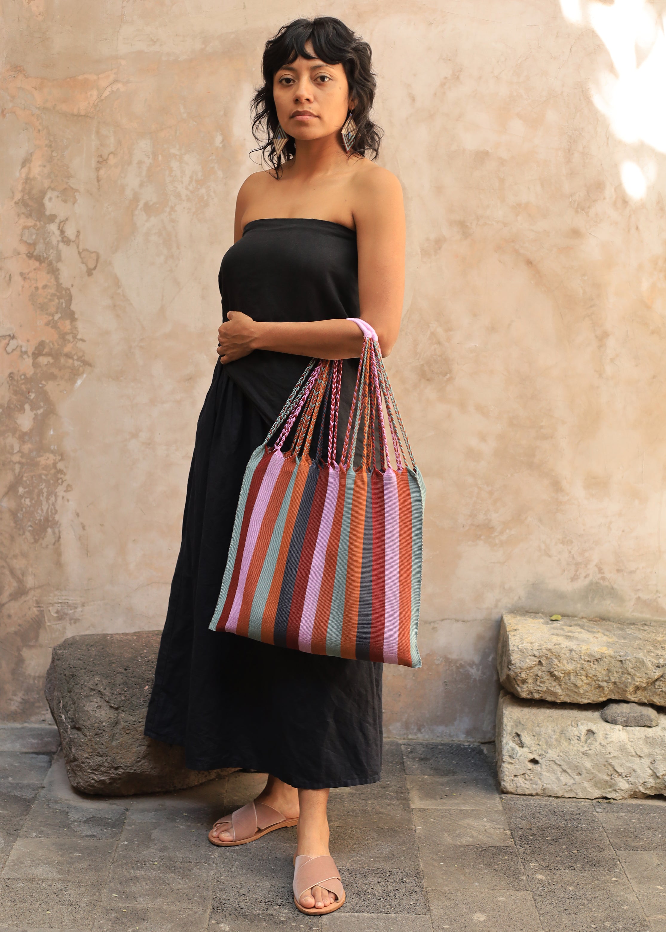 Hand Woven - Las Rayas Tote - El Otoño