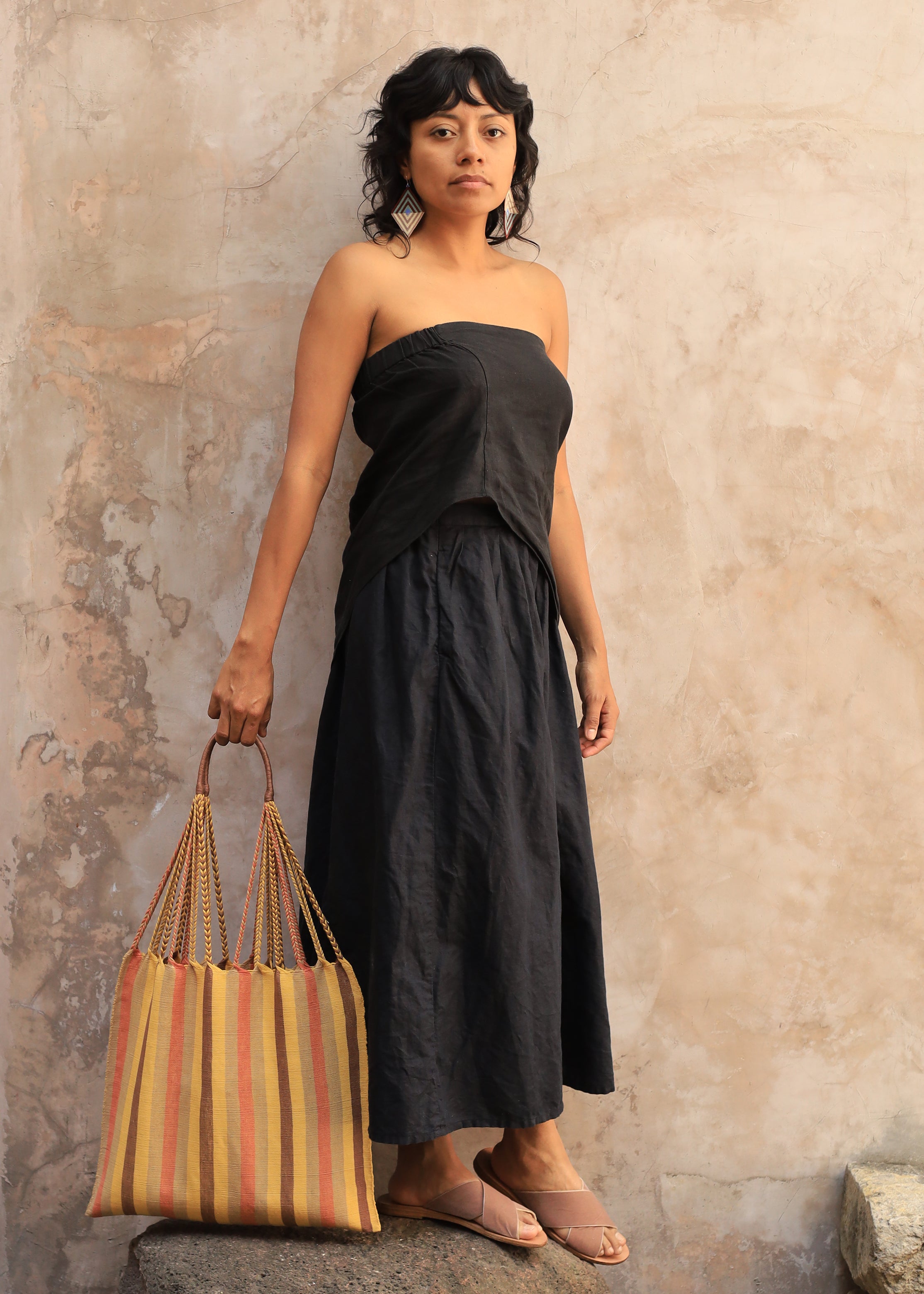 Hand Woven - Las Rayas Tote - Ensenada