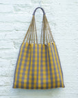 Hand Woven - Las Rayas Tote - Muted Gingham