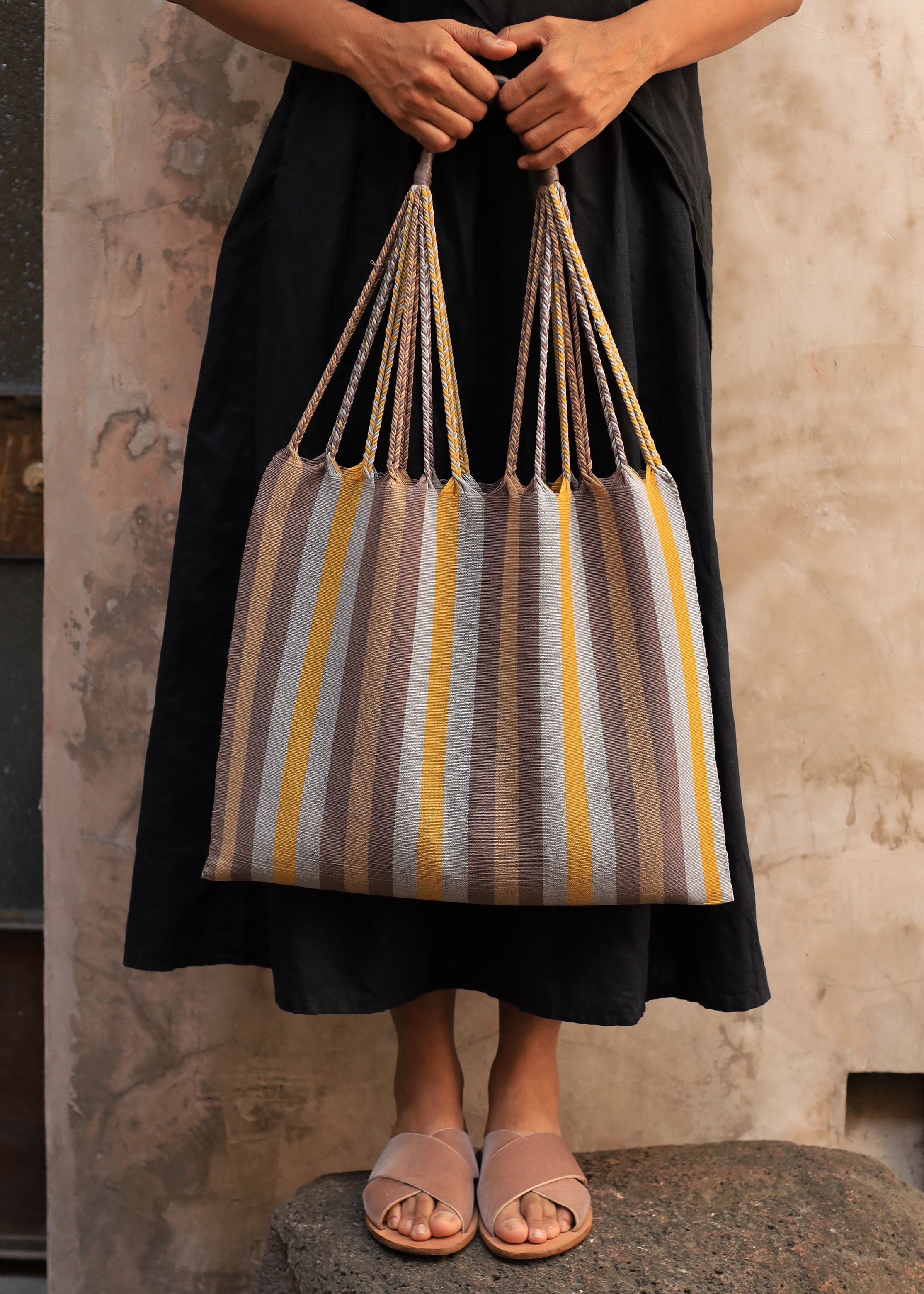 Hand Woven - Las Rayas Tote - Lost Coast
