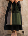 Las Rayas Tote - Verde / Heather