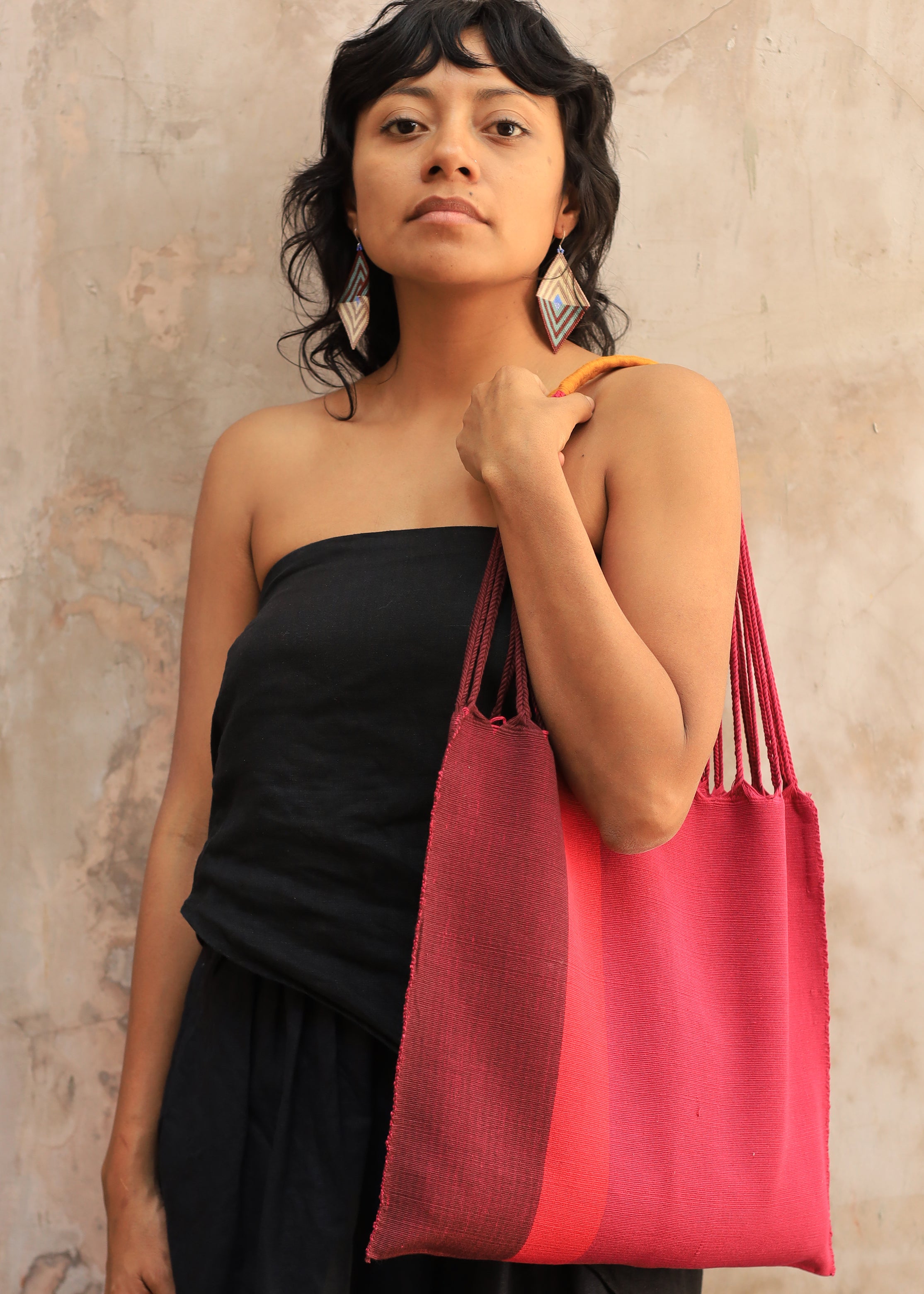 Las Rayas Tote - Vino / Bugambilia