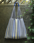 Hand Woven - Las Rayas Tote - busu'l - Violet Stripe