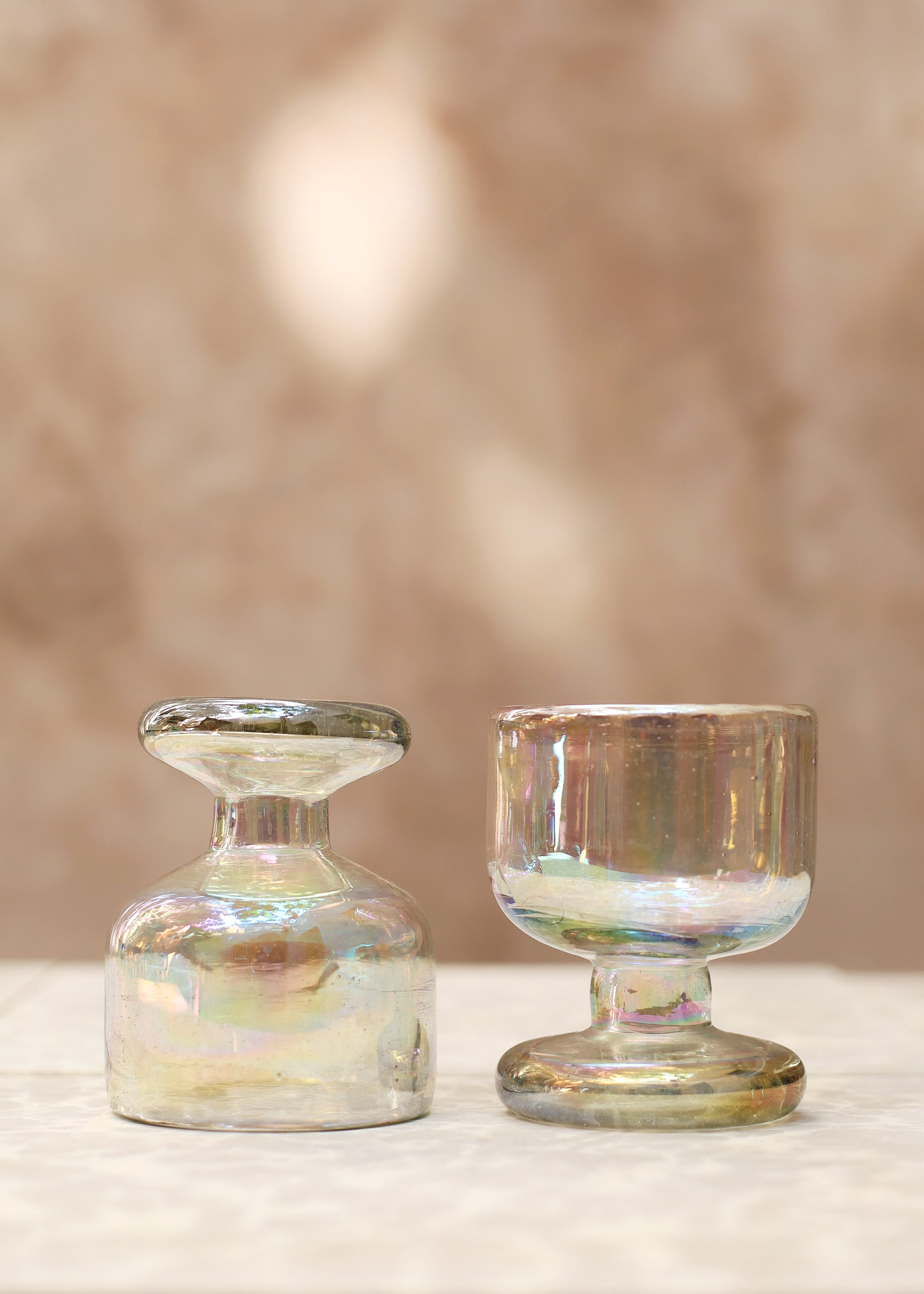 Hand Blown Glass Copa - Opal - 8 ounces - 250 ml