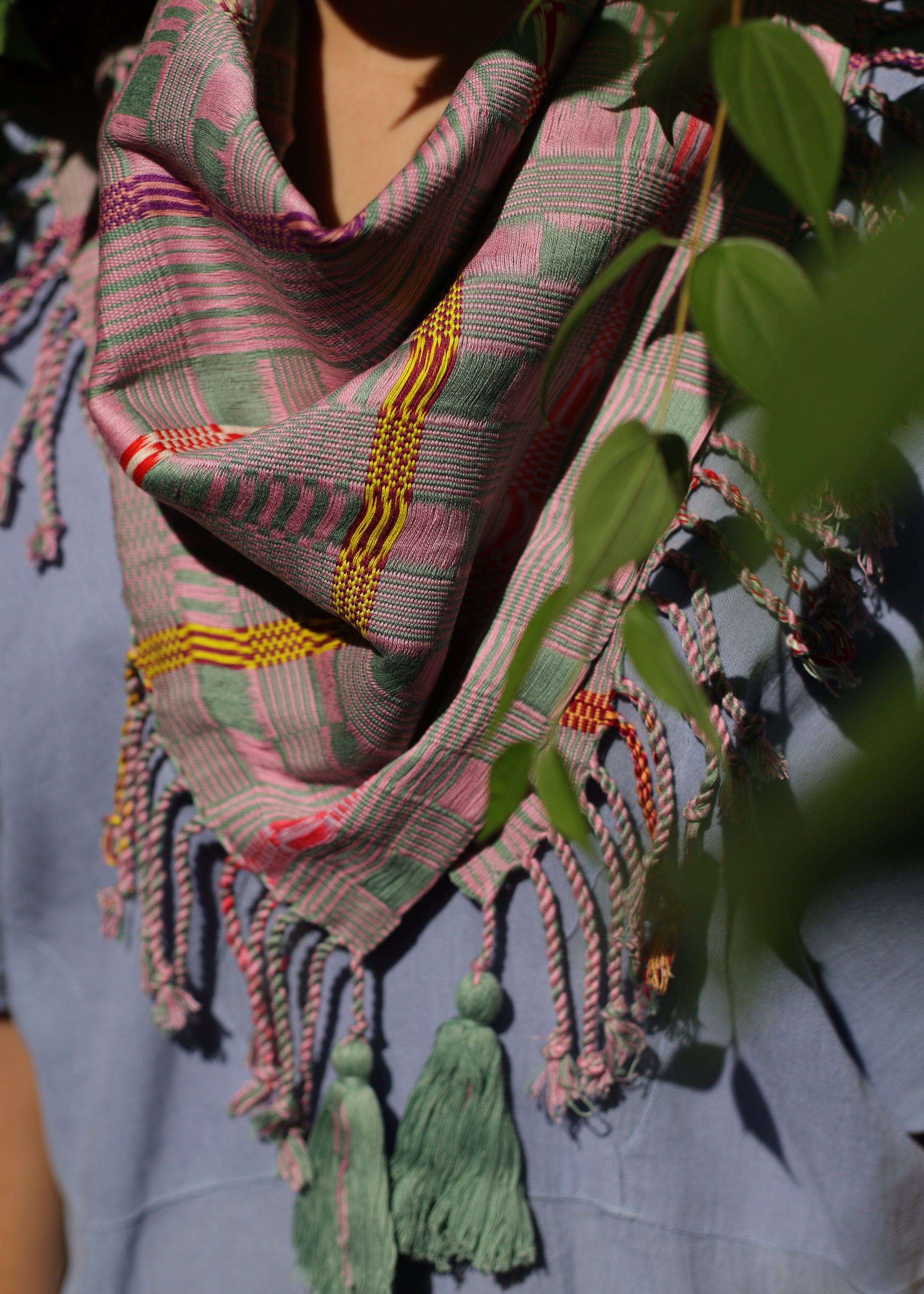 Indigenous - Maya Made - Hand Woven Cotton Scarf - Rosita