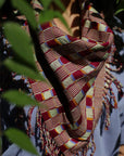 Indigenous - Maya Made - Hand Woven Cotton Scarf - Vino