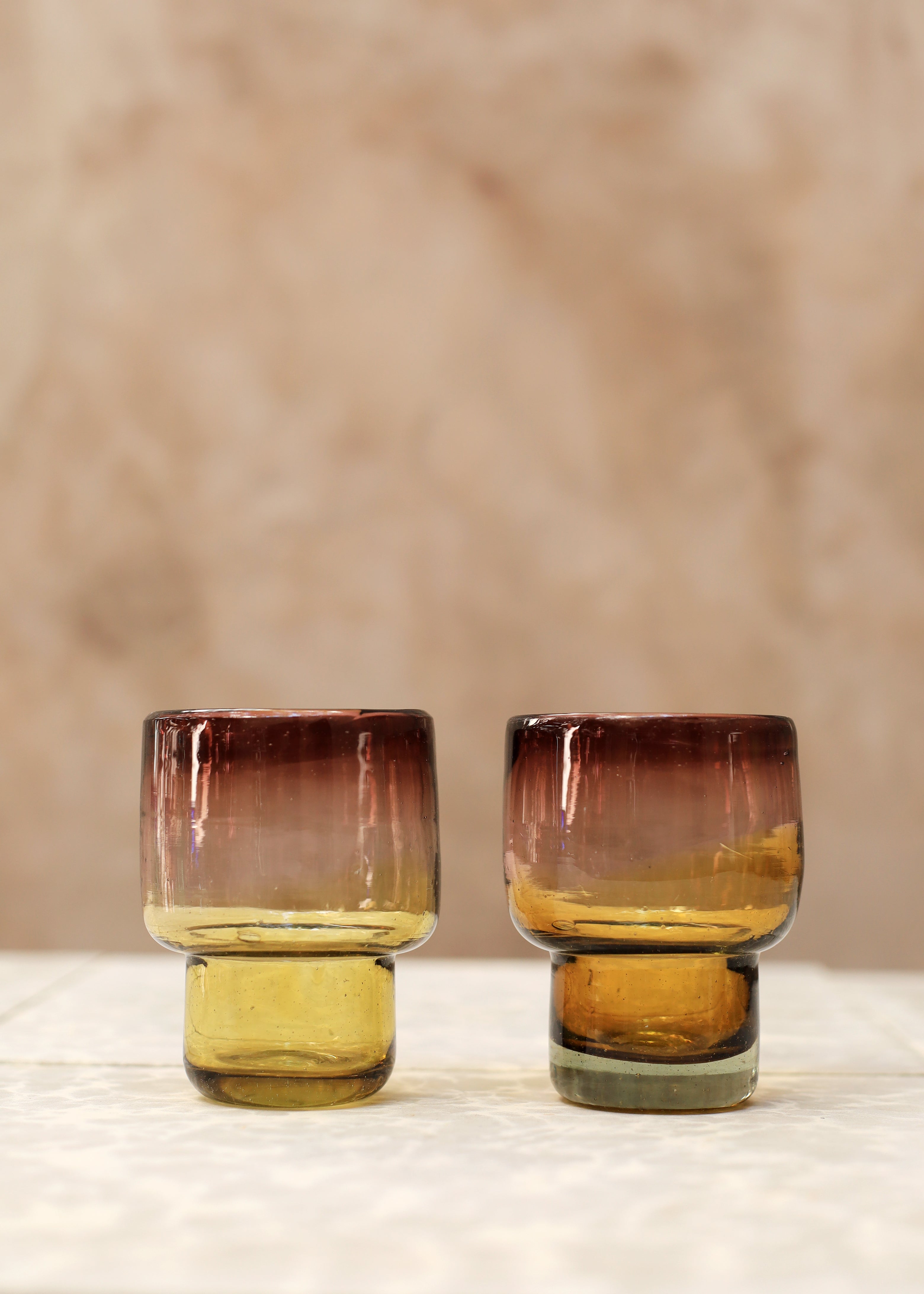 Ombré Stacking Glass Tumbler - Dawn - 10 ounces - 300 ml